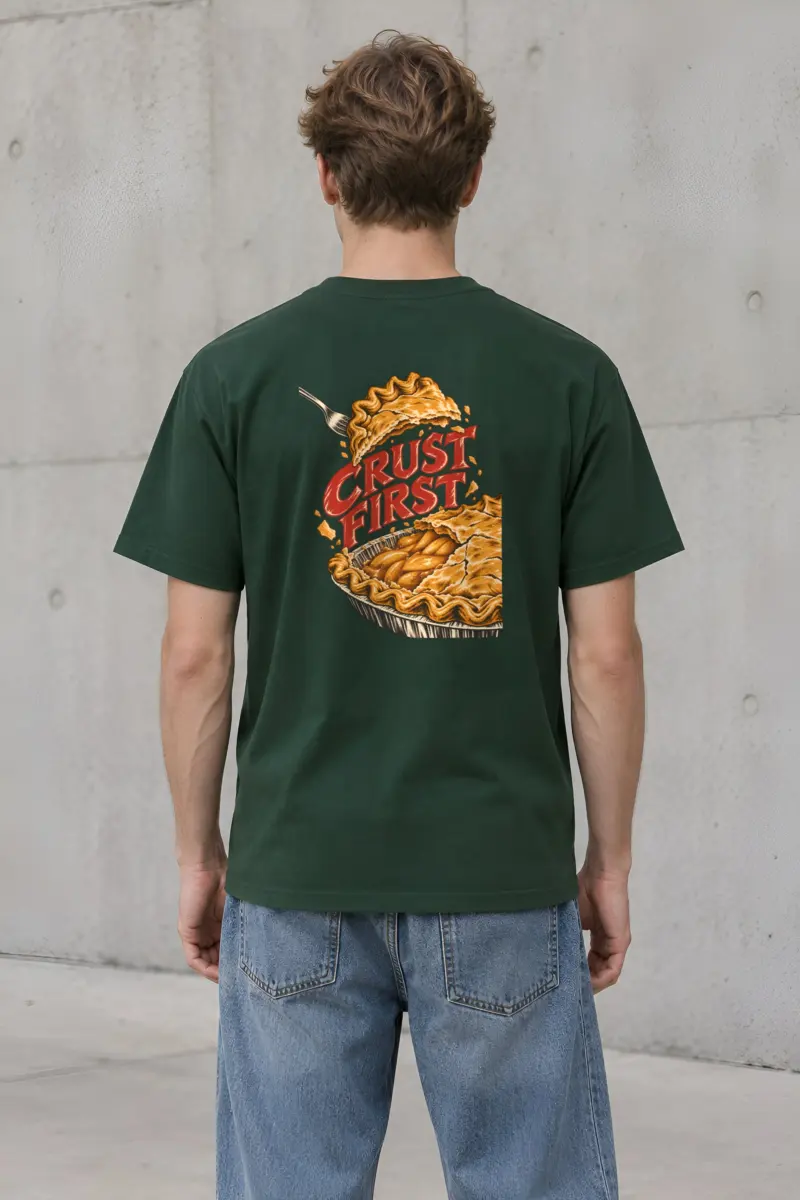 “Crust First Pie” Heavyweight Unisex Crewneck T-shirt