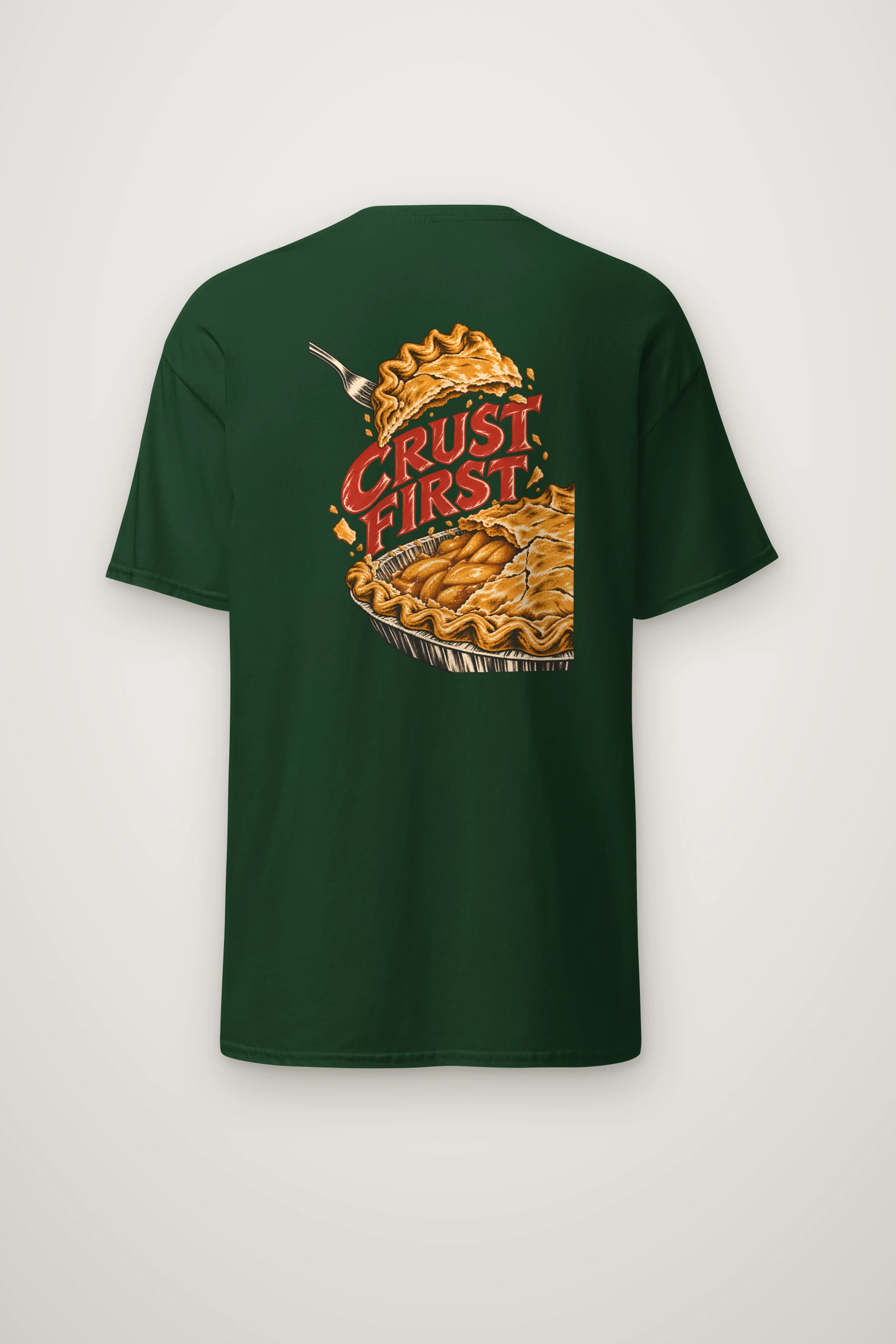 "Crust First Pie" Heavyweight Unisex Crewneck T-shirt