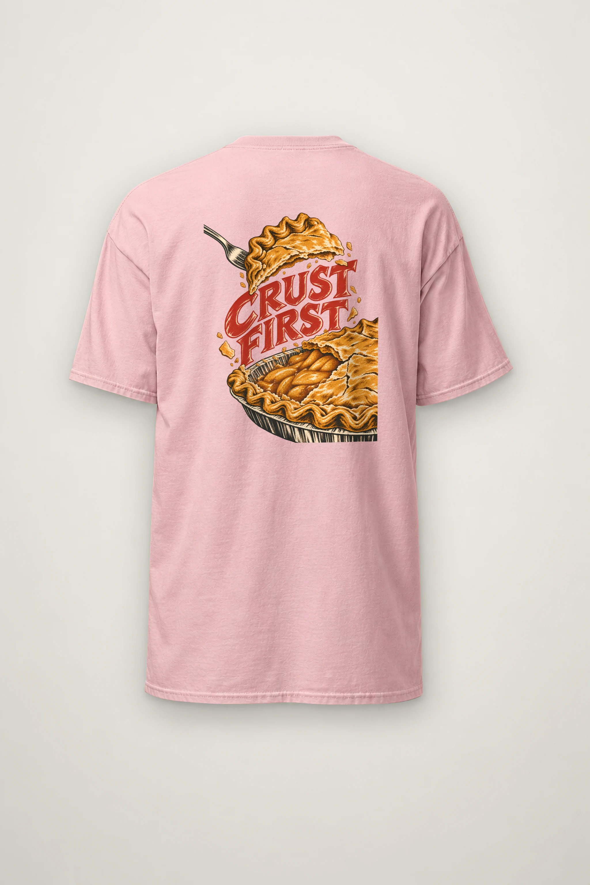 "Crust First Pie" Heavyweight Unisex Crewneck T-shirt