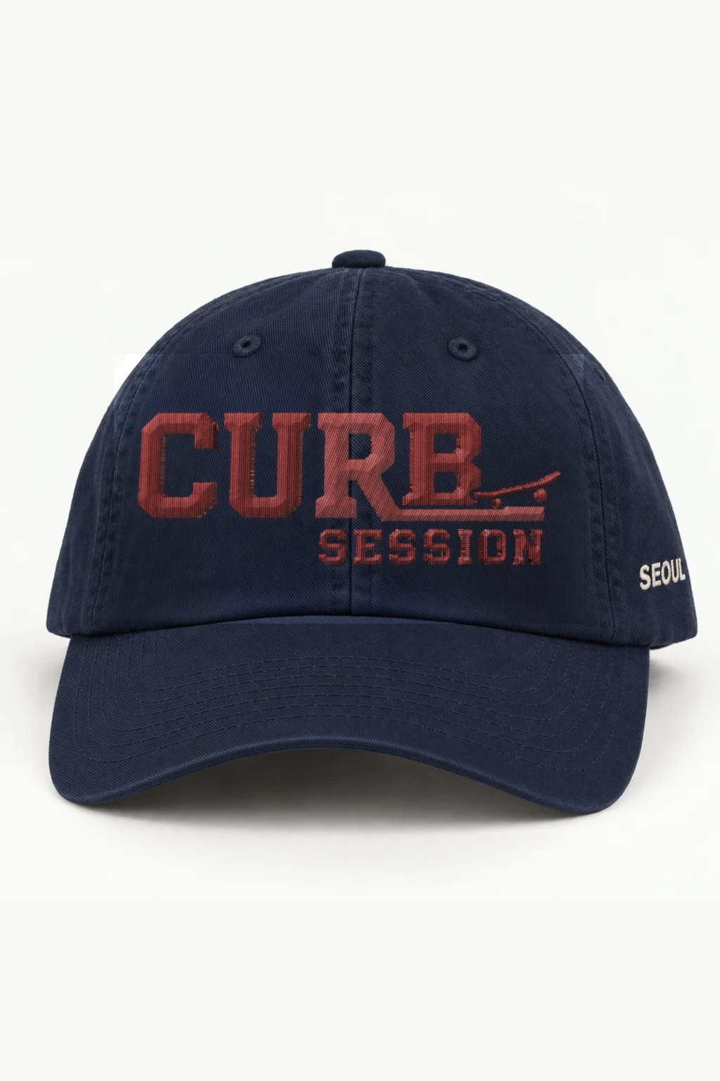 "Curb Collegiate Embroidery" Classic Dad Hat · Embroidered