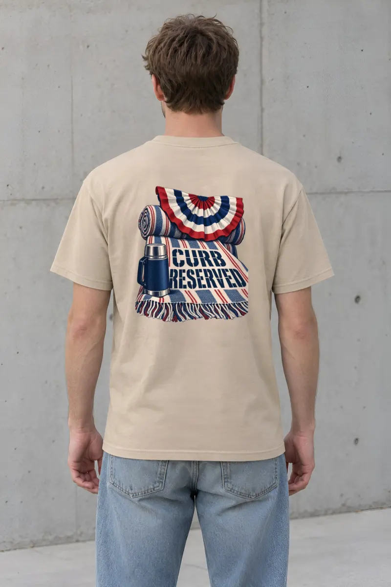 “Curb Reserved” Heavyweight Unisex Crewneck T-shirt