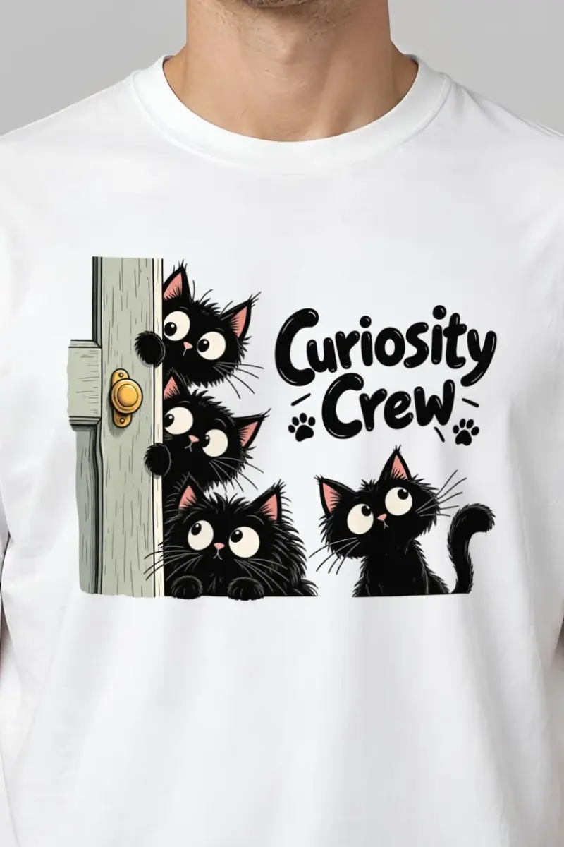 "Curiosity Crew" Heavyweight Unisex Crewneck T-shirt