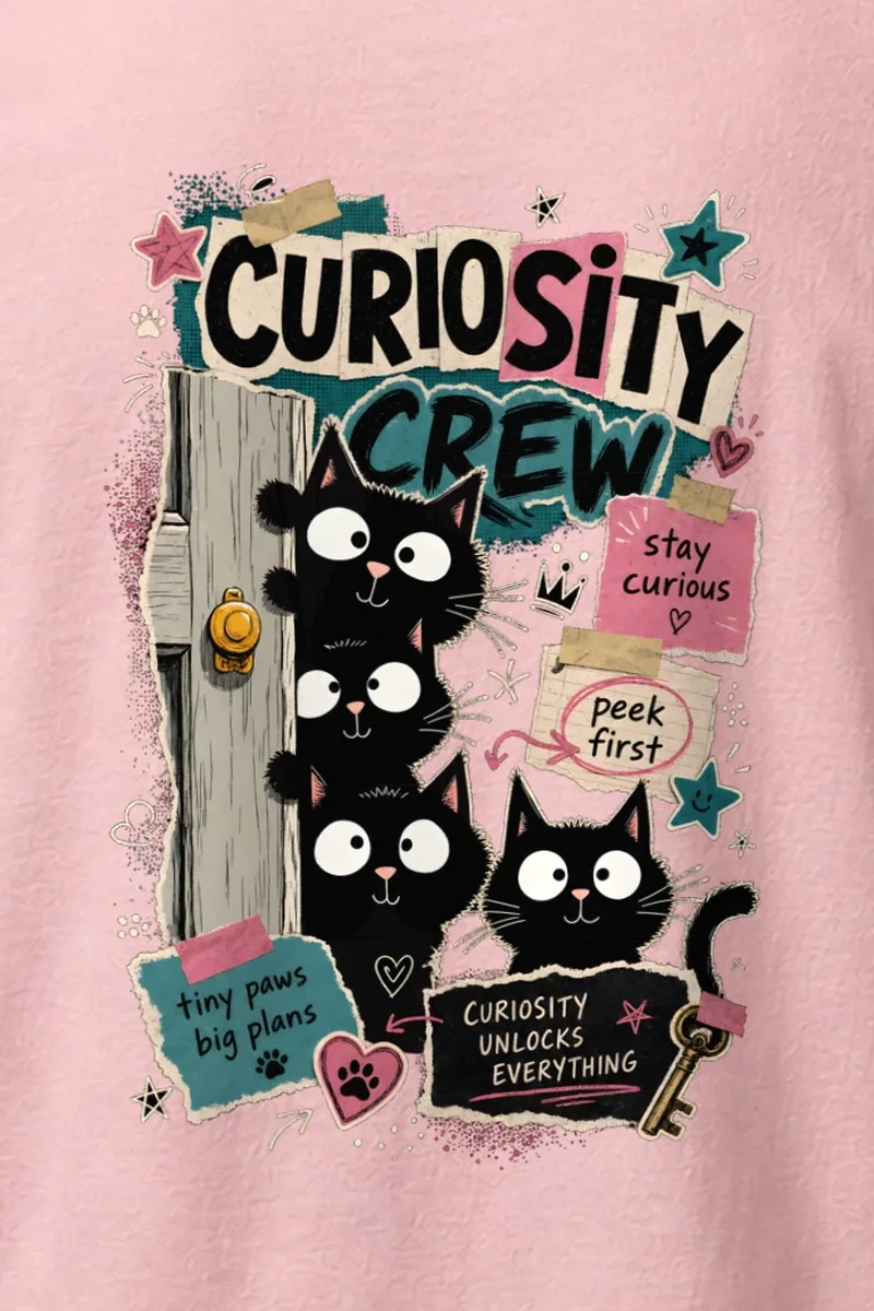 "Curiosity Unlocks Everything" Heavyweight Unisex Crewneck T-shirt