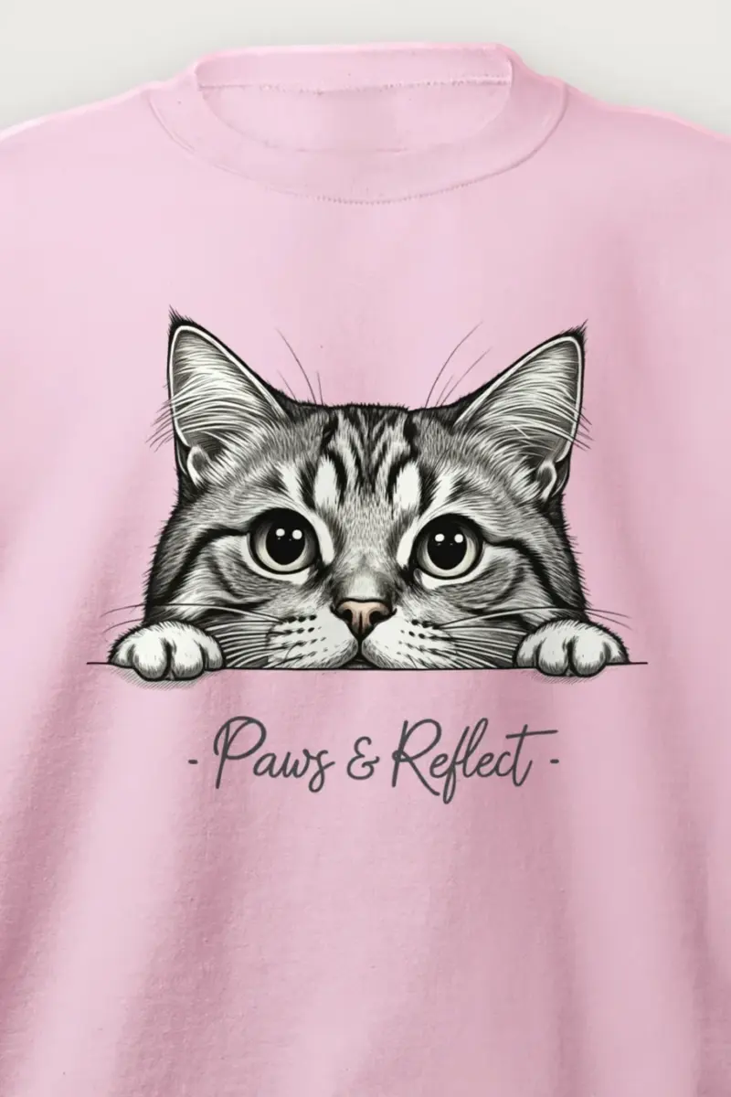 "Curious Tabby" Heavy Blend Unisex Crewneck Sweatshirt