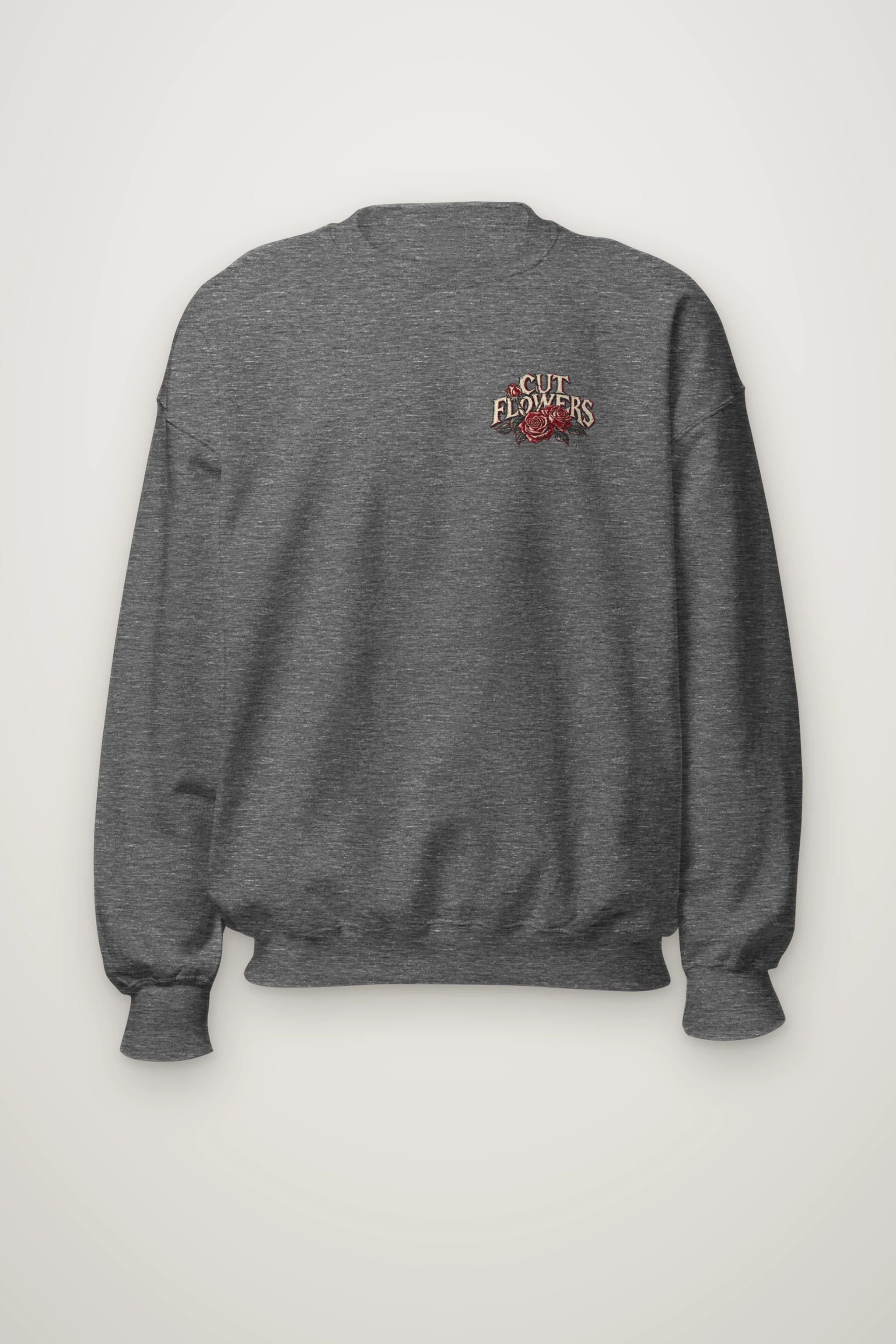 "Cut Flowers Long Shadows" Heavy Blend Unisex Crewneck Sweatshirt