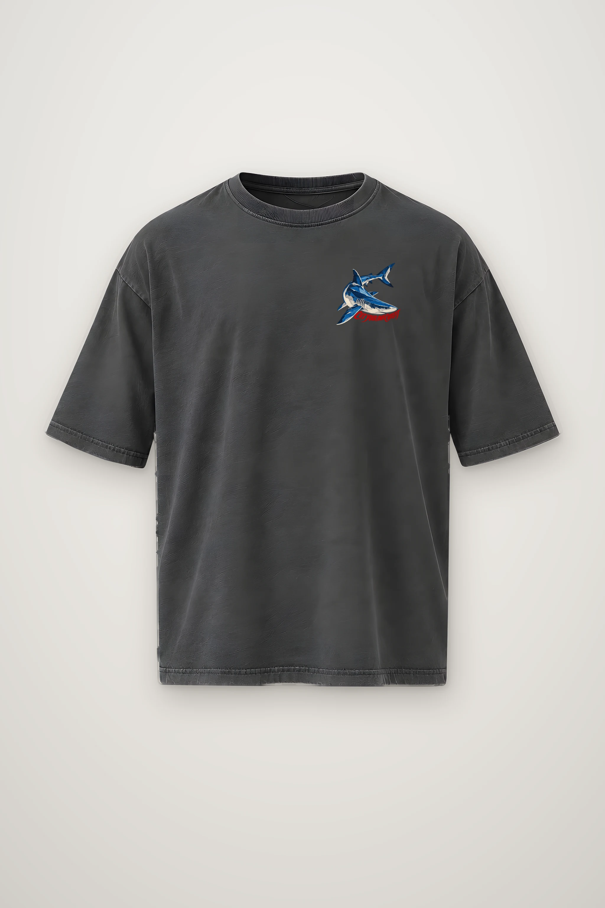 "Cut Your Own Current" Men's Oversized Heavyweight Crewneck T-Shirt