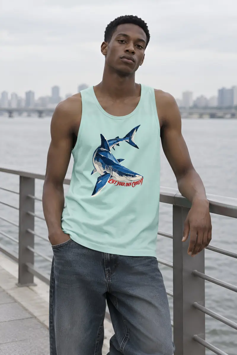 “Cut Your Own Current” Unisex Jersey Tank
