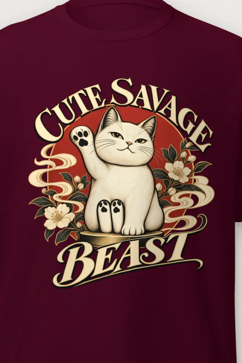 "Cute Savage Beast" Heavyweight Unisex Crewneck T-shirt