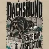 "Dachshund Fence Gap Inspector" Unisex Longsleeve T-shirt
