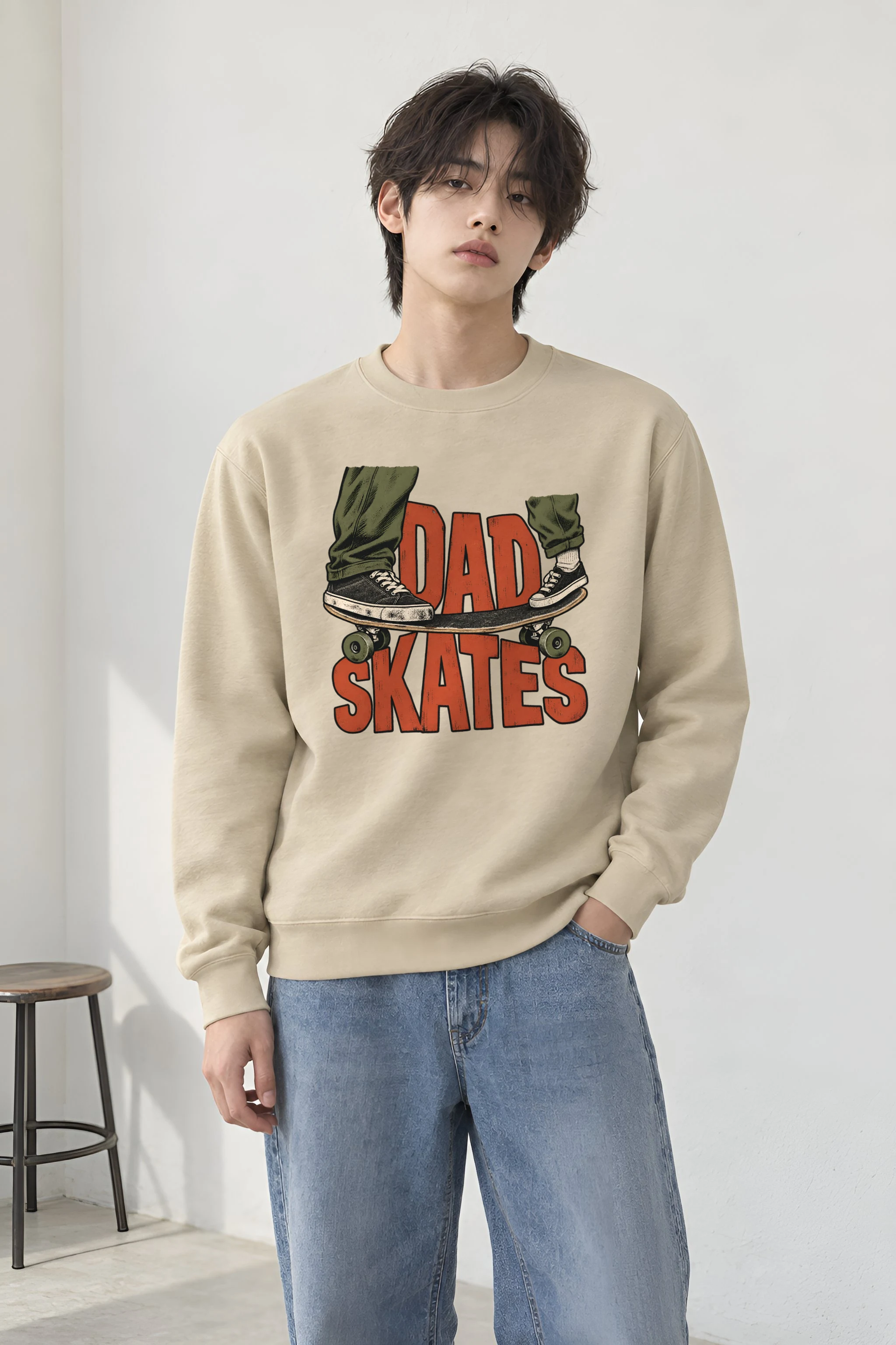 "Dad Skates" Heavy Blend Unisex Crewneck Sweatshirt