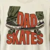 "Dad Skates" Men's Oversized Heavyweight Crewneck T-Shirt