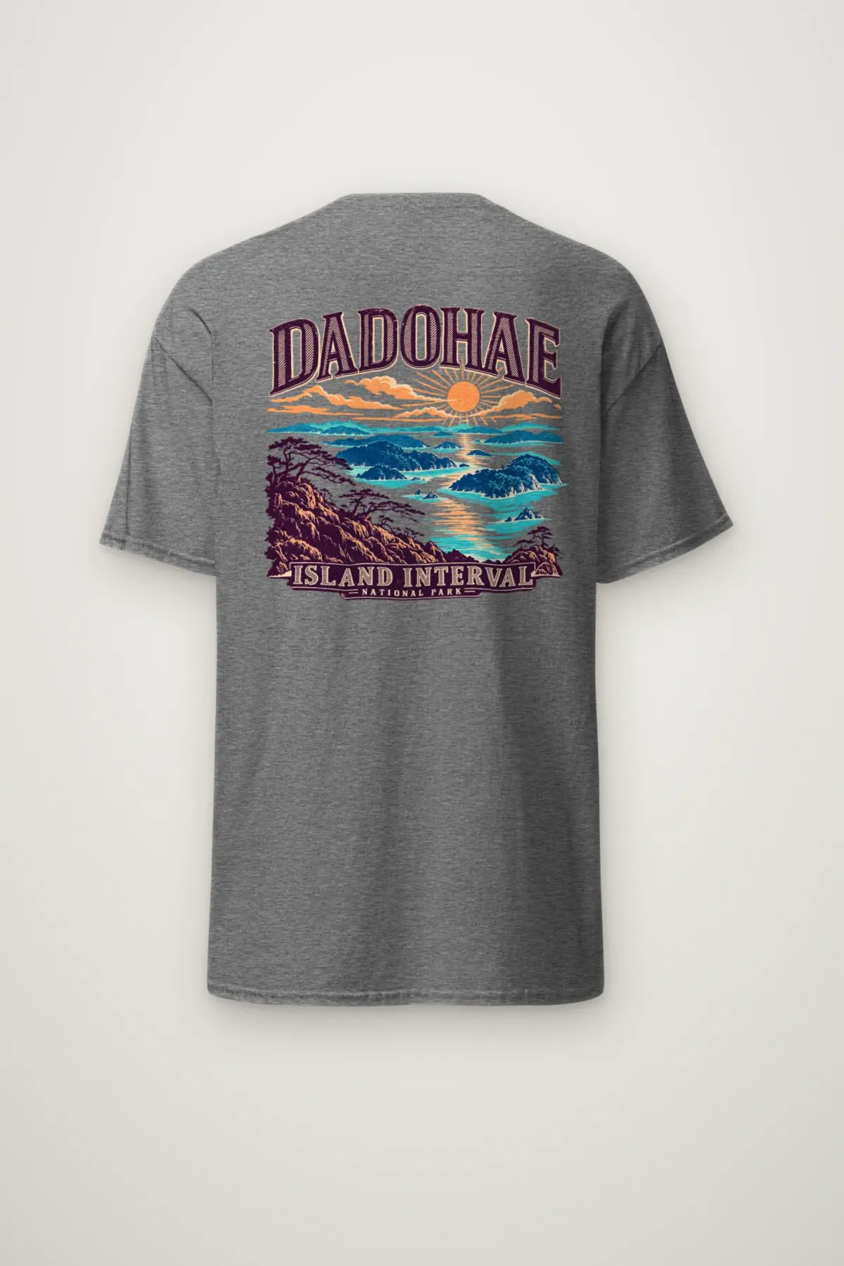 "Dadohae Island Interval" Heavyweight Unisex Crewneck T-shirt
