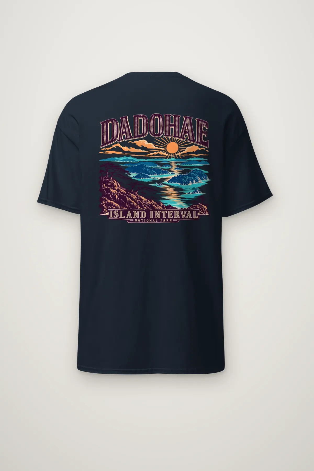 "Dadohae Island Interval" Heavyweight Unisex Crewneck T-shirt