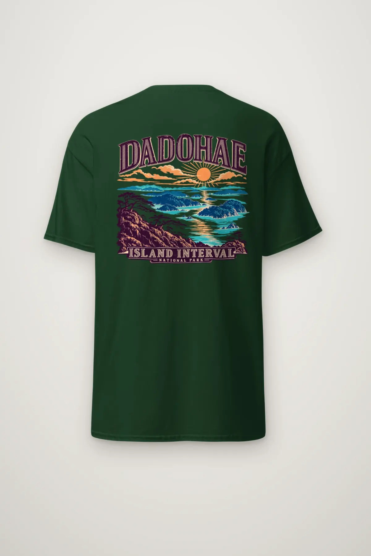 "Dadohae Island Interval" Heavyweight Unisex Crewneck T-shirt