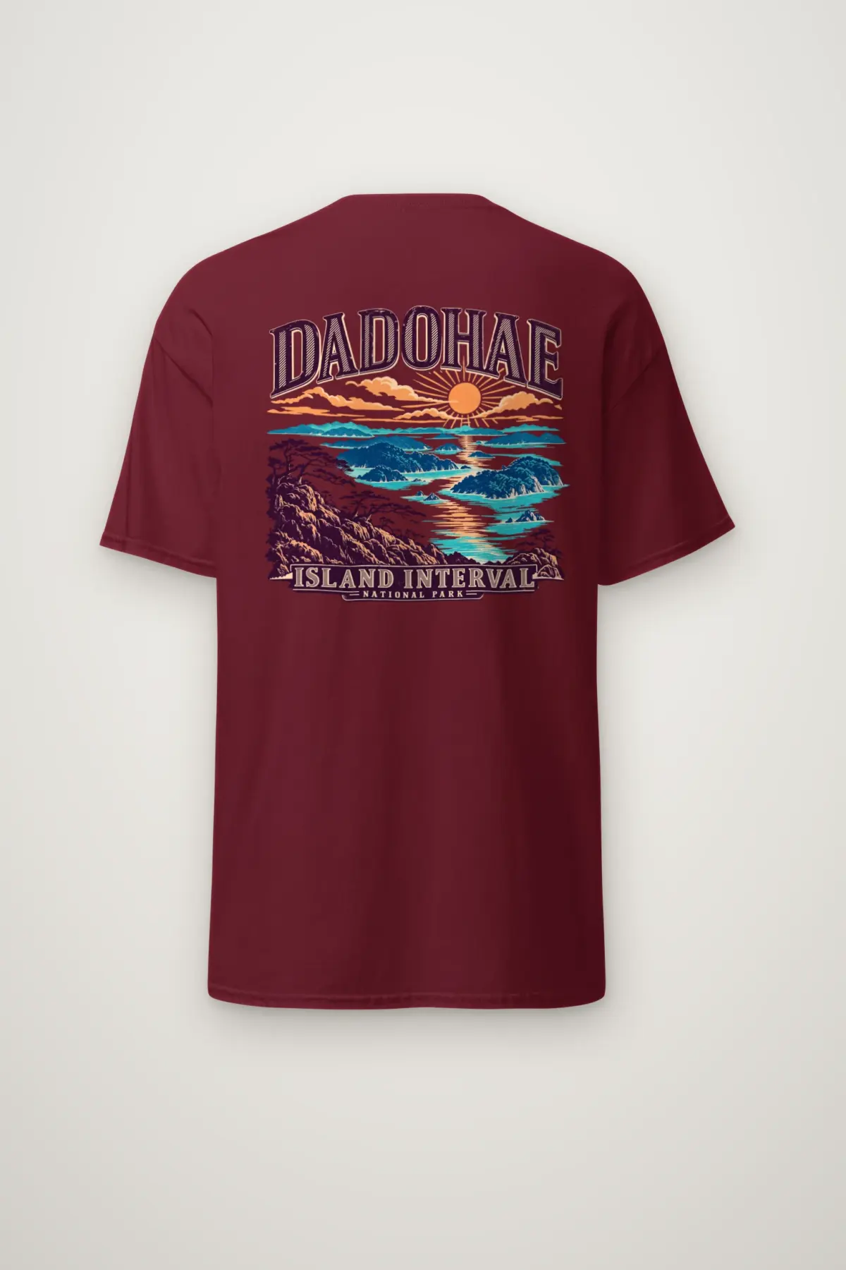 "Dadohae Island Interval" Heavyweight Unisex Crewneck T-shirt