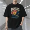 "Dahlias Ride Local Regional Service" Men's Oversized Heavyweight Crewneck T-Shirt