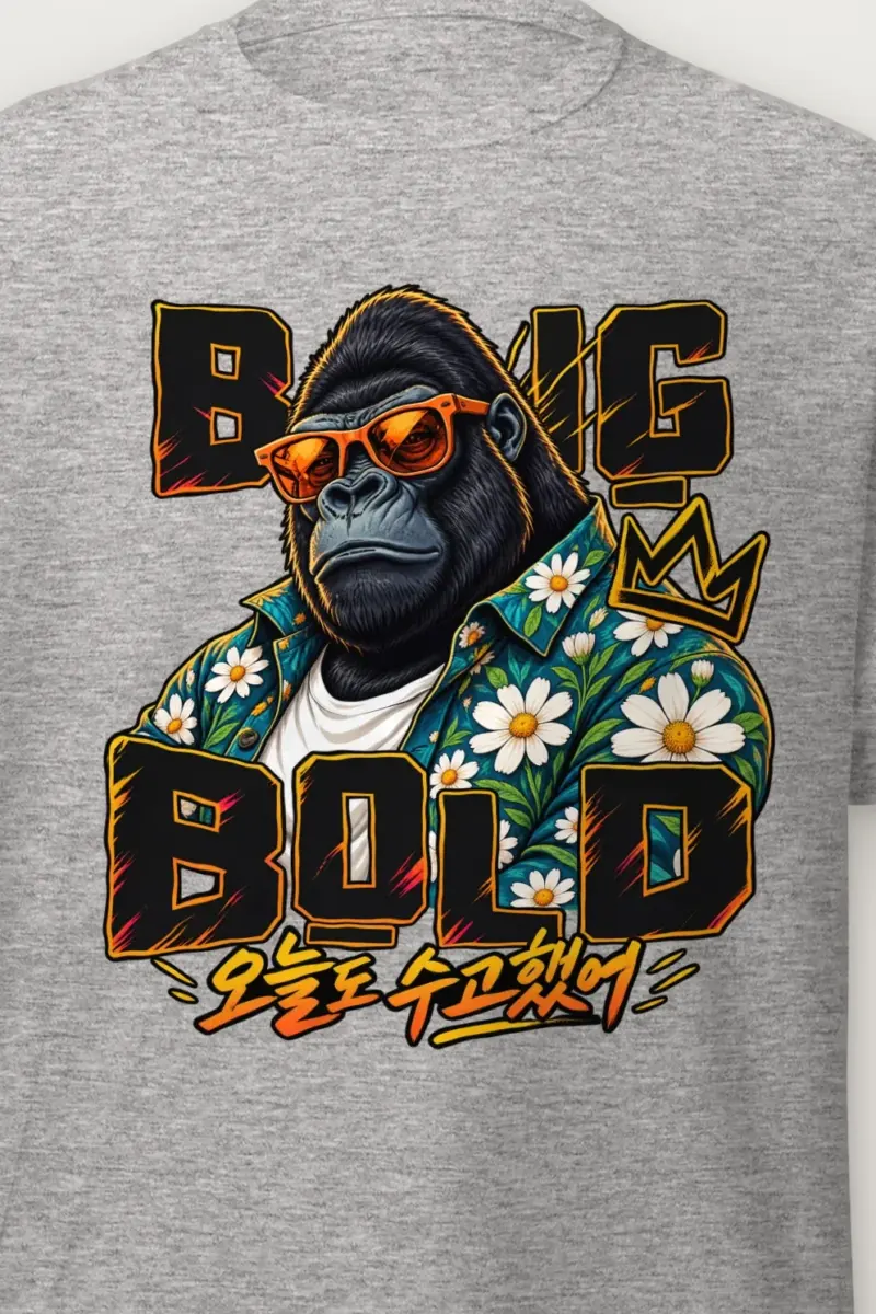 "Daisy Shirt Gorilla" Heavyweight Unisex Crewneck T-shirt