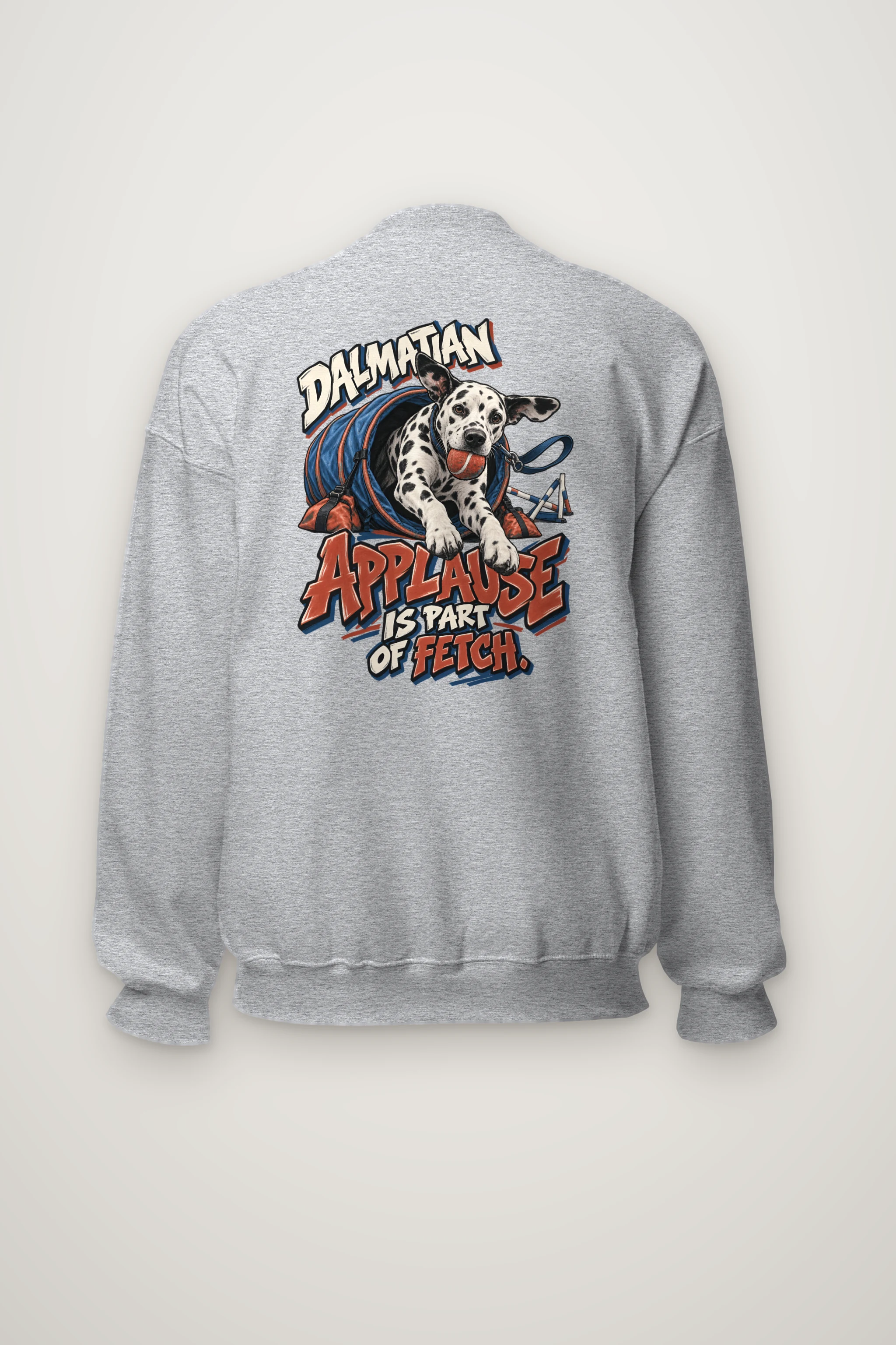 "Dalmatian Applause Is Part of Fetch" Heavy Blend Unisex Crewneck Sweatshirt