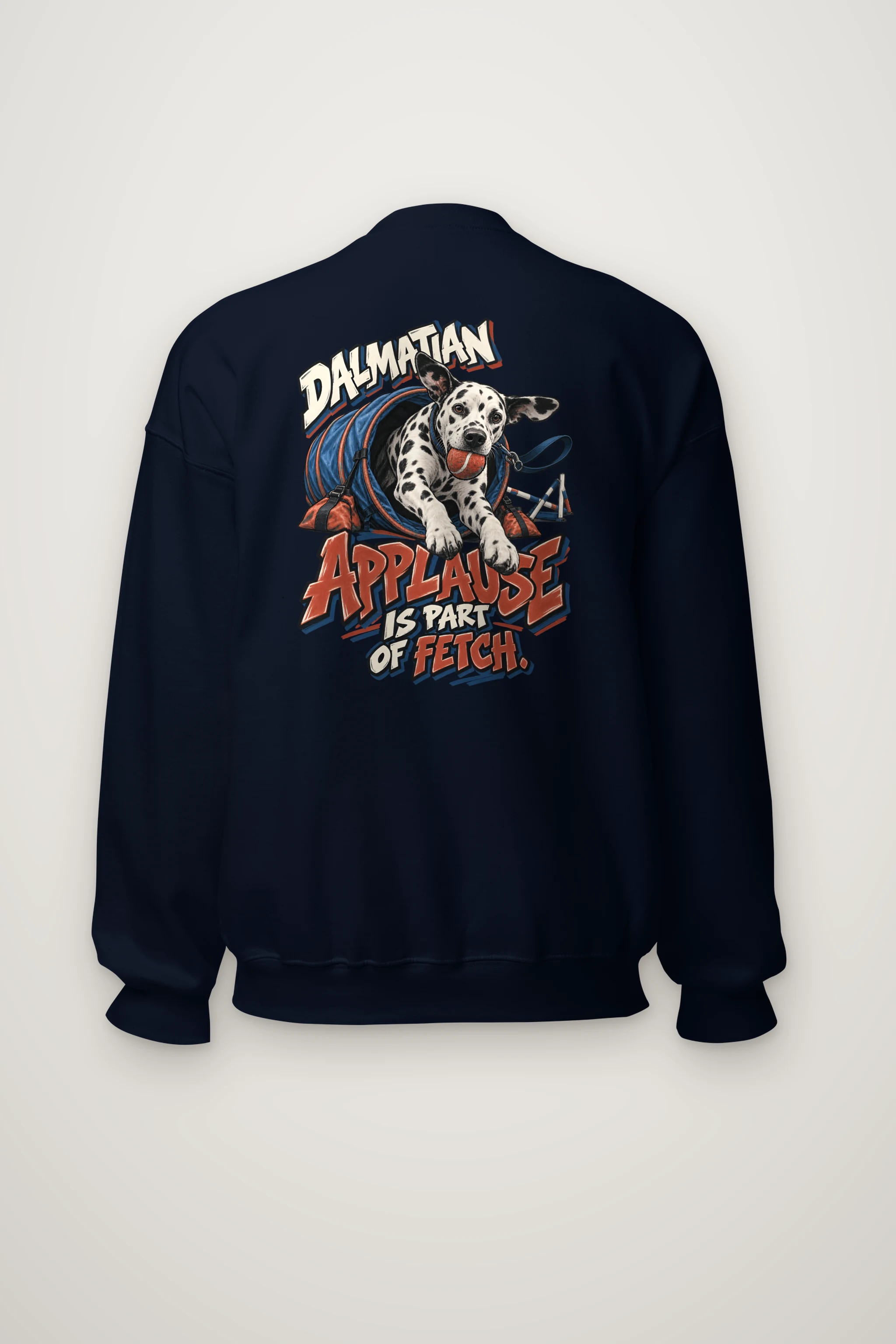 "Dalmatian Applause Is Part of Fetch" Heavy Blend Unisex Crewneck Sweatshirt