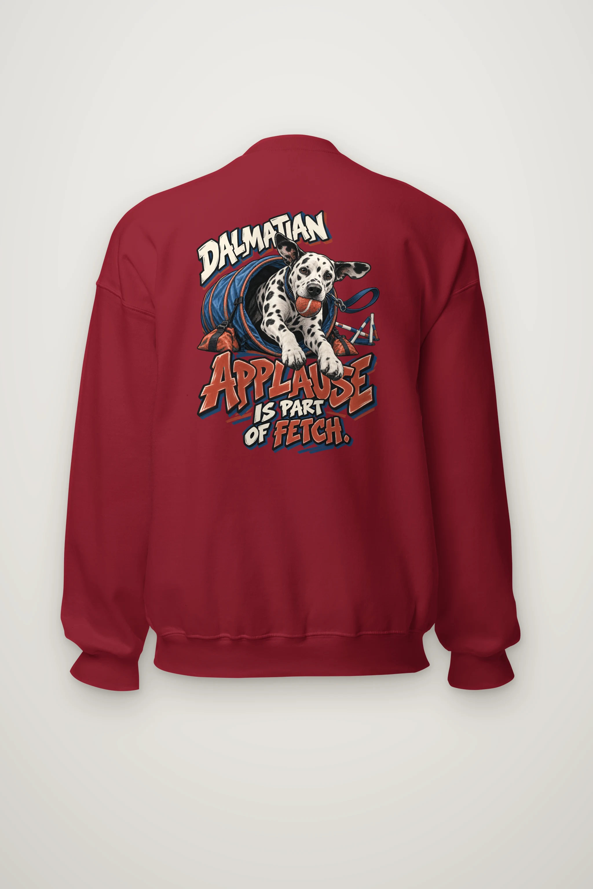 "Dalmatian Applause Is Part of Fetch" Heavy Blend Unisex Crewneck Sweatshirt