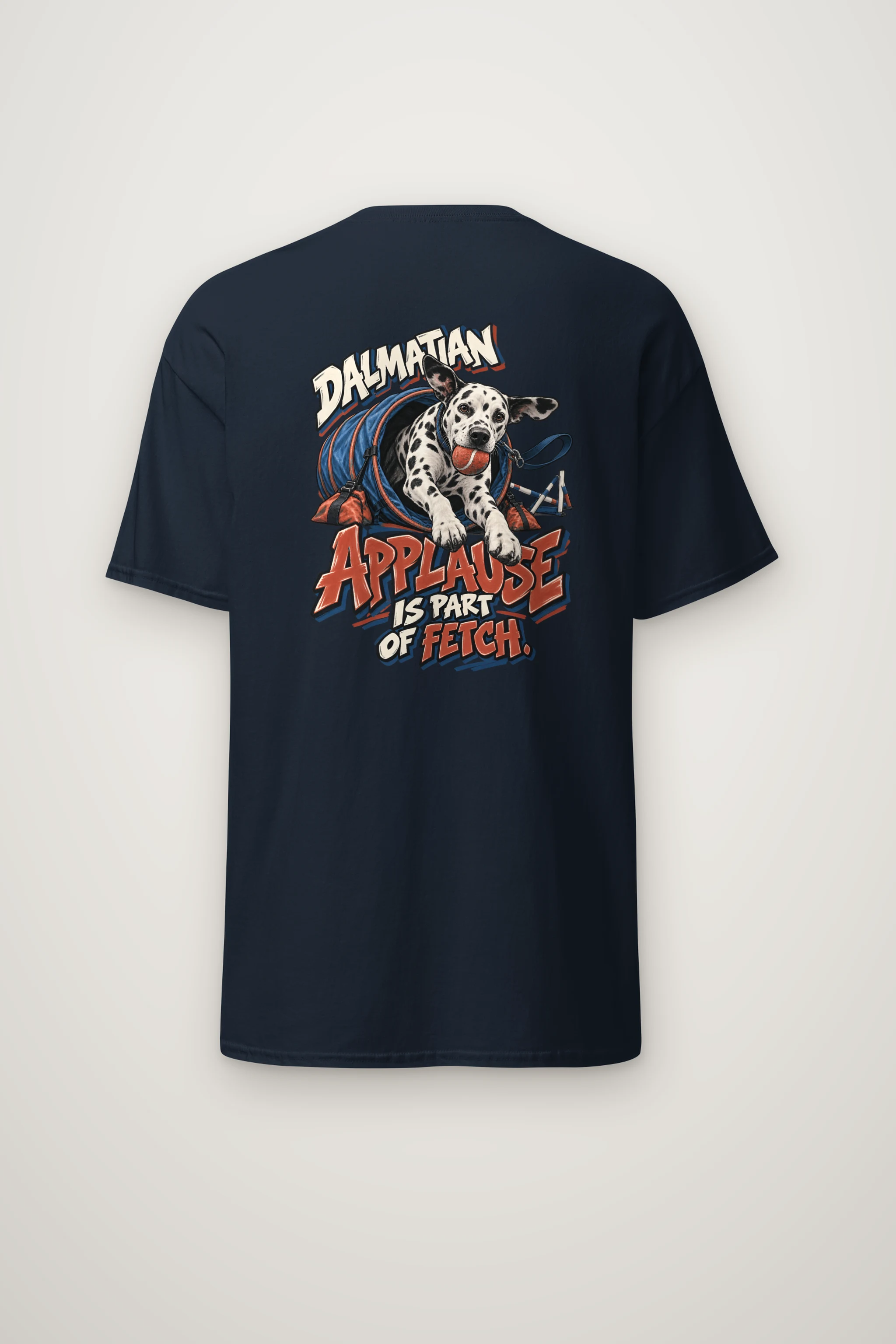 "Dalmatian Applause Is Part of Fetch" Heavyweight Unisex Crewneck T-shirt
