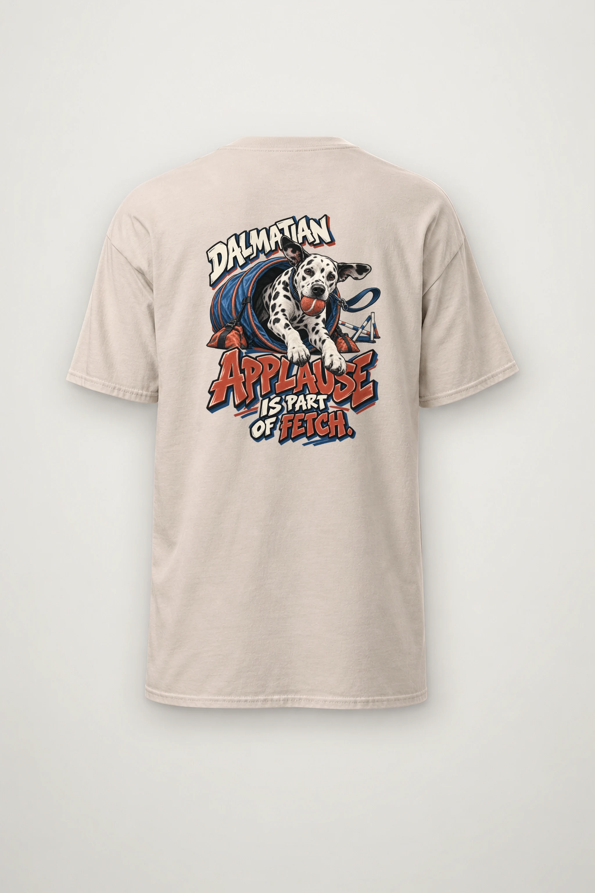 "Dalmatian Applause Is Part of Fetch" Heavyweight Unisex Crewneck T-shirt