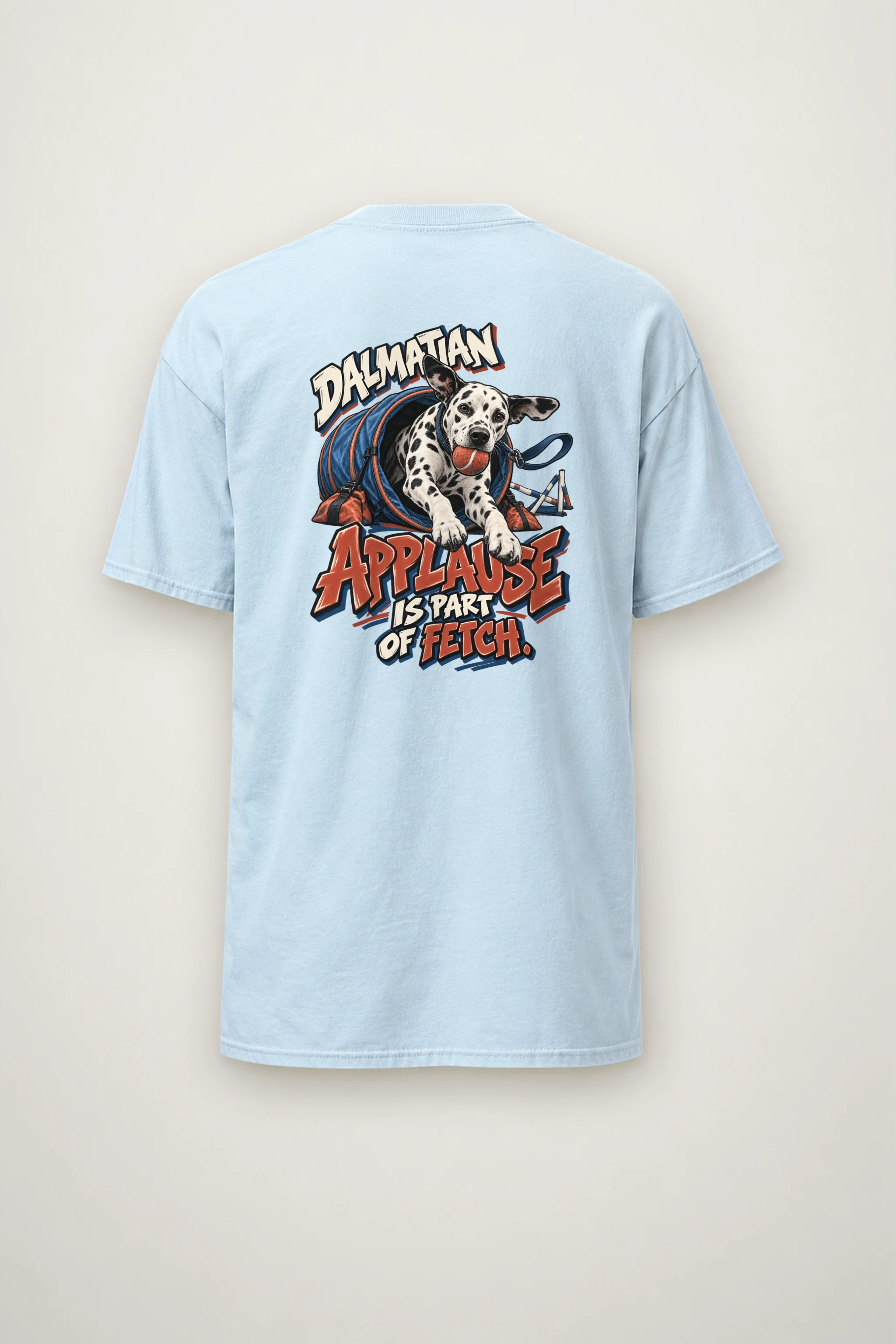 "Dalmatian Applause Is Part of Fetch" Heavyweight Unisex Crewneck T-shirt