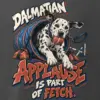 "Dalmatian Applause Is Part of Fetch" Men's Oversized Heavyweight Crewneck T-Shirt
