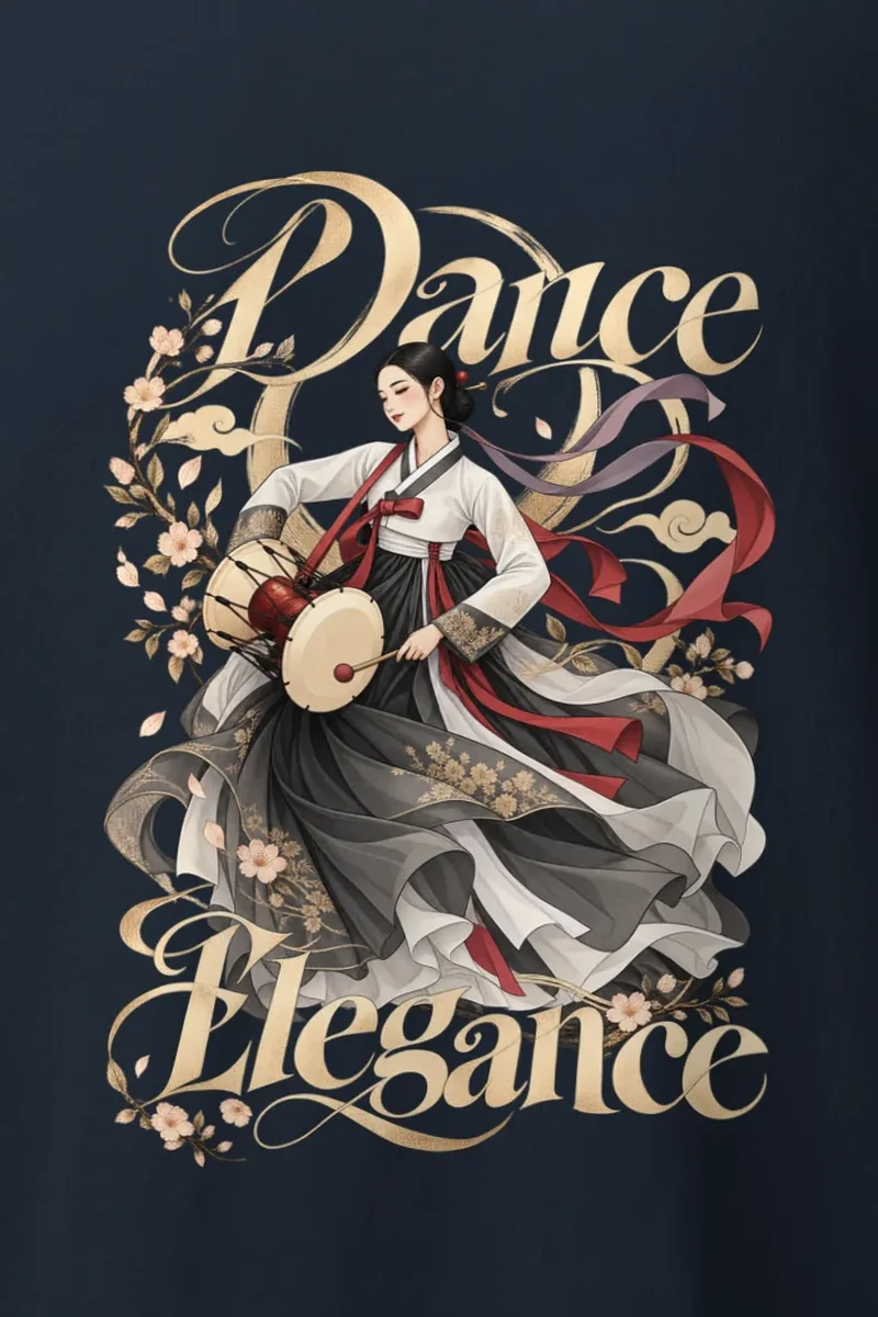 "Dance Elegance" Heavyweight Unisex Crewneck T-shirt