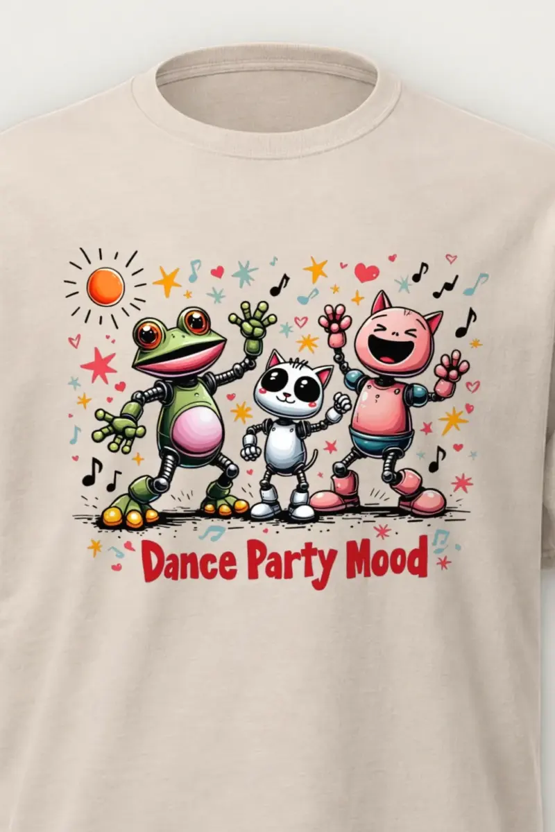 "Dance Party Mood" Heavyweight Unisex Crewneck T-shirt