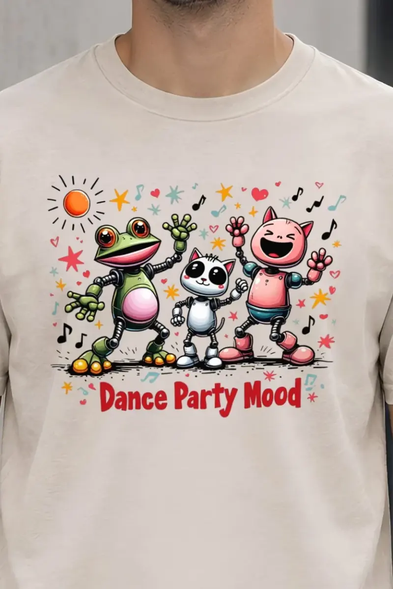 "Dance Party Mood" Heavyweight Unisex Crewneck T-shirt
