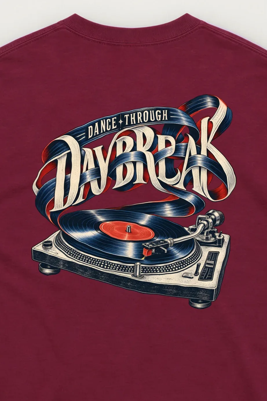 "Dance Through Daybreak" Unisex Longsleeve T-shirt - the graphic up close