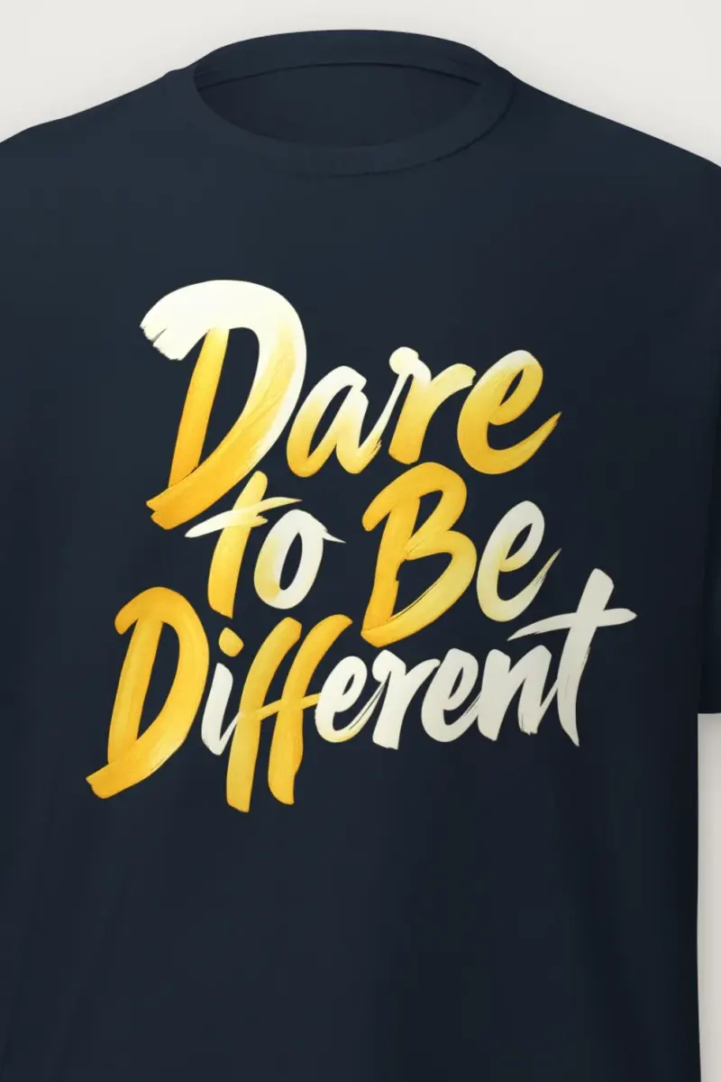 "Dare To Be Different" Heavyweight Unisex Crewneck T-shirt