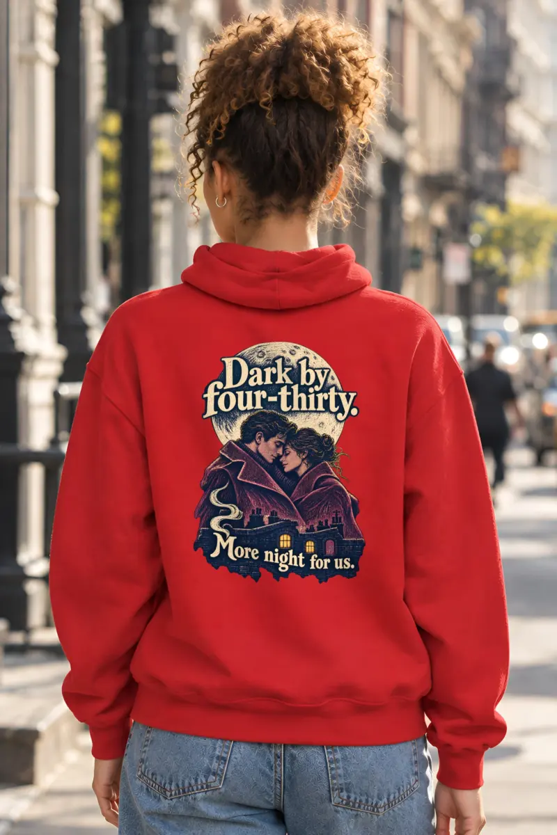 “Dark by Four-Thirty” Unisex Pullover Hoodie