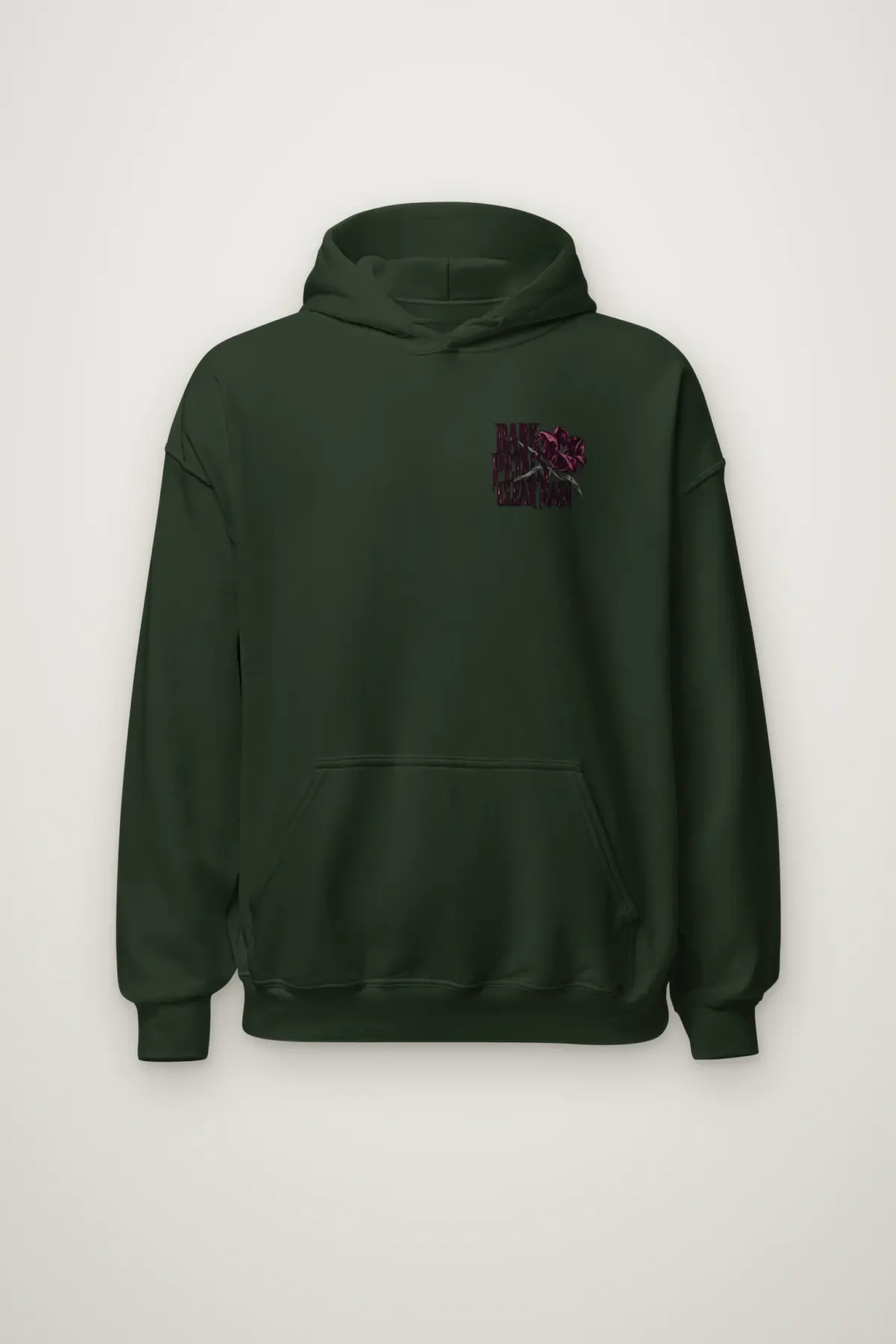 "Dark Petals Clear Rain" Heavy Blend Unisex Pullover Hoodie