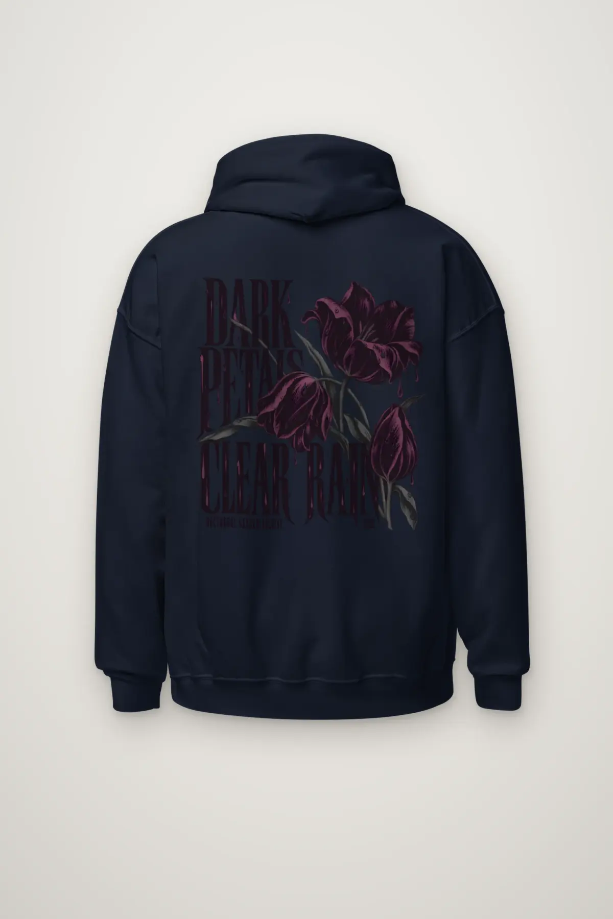 "Dark Petals Clear Rain" Heavy Blend Unisex Pullover Hoodie