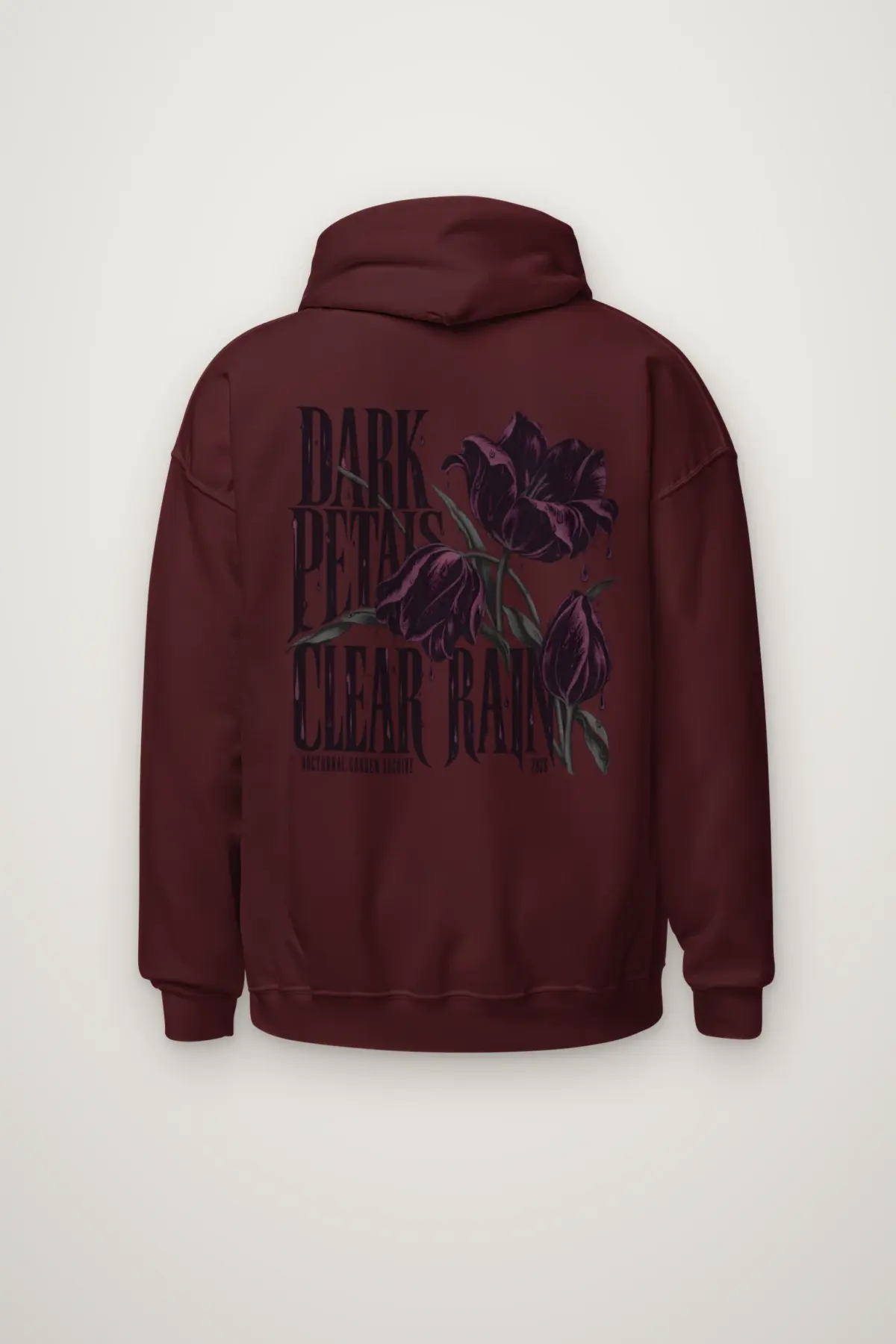 "Dark Petals Clear Rain" Heavy Blend Unisex Pullover Hoodie