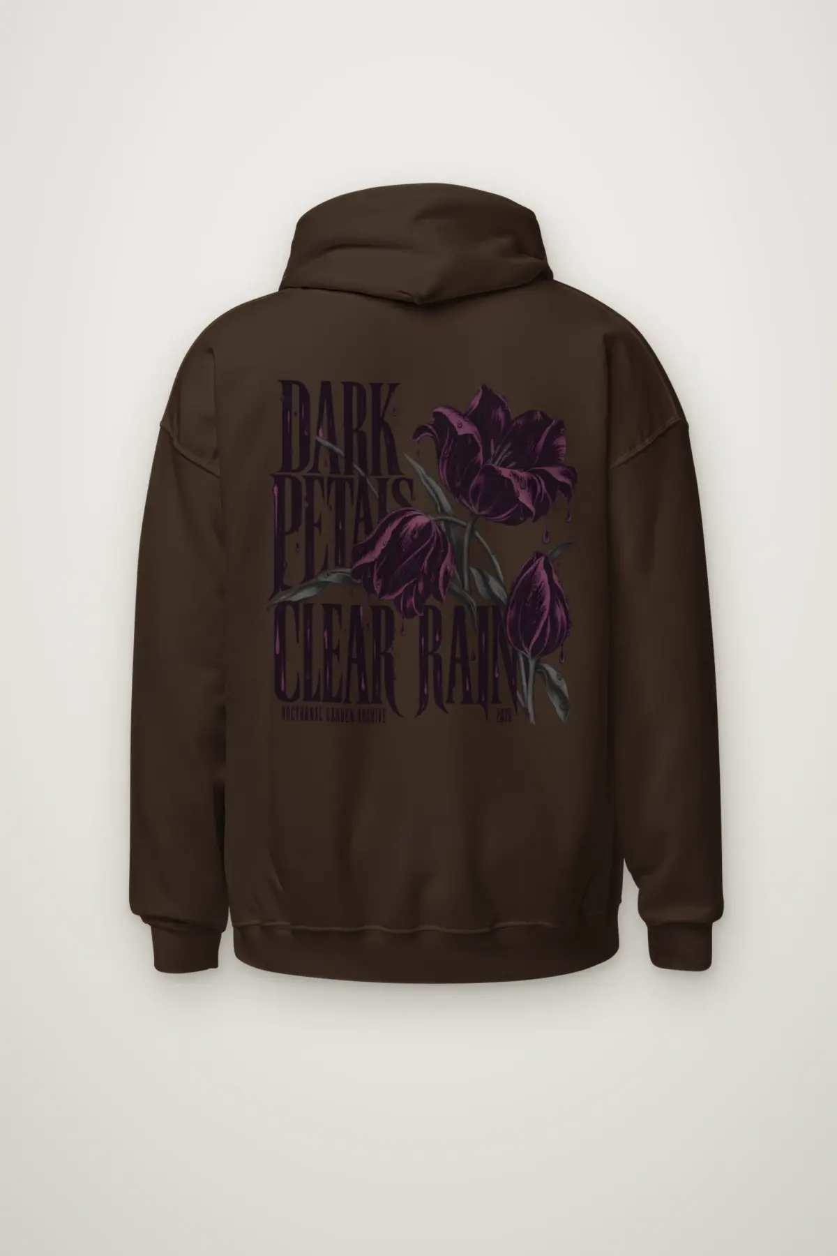 "Dark Petals Clear Rain" Heavy Blend Unisex Pullover Hoodie