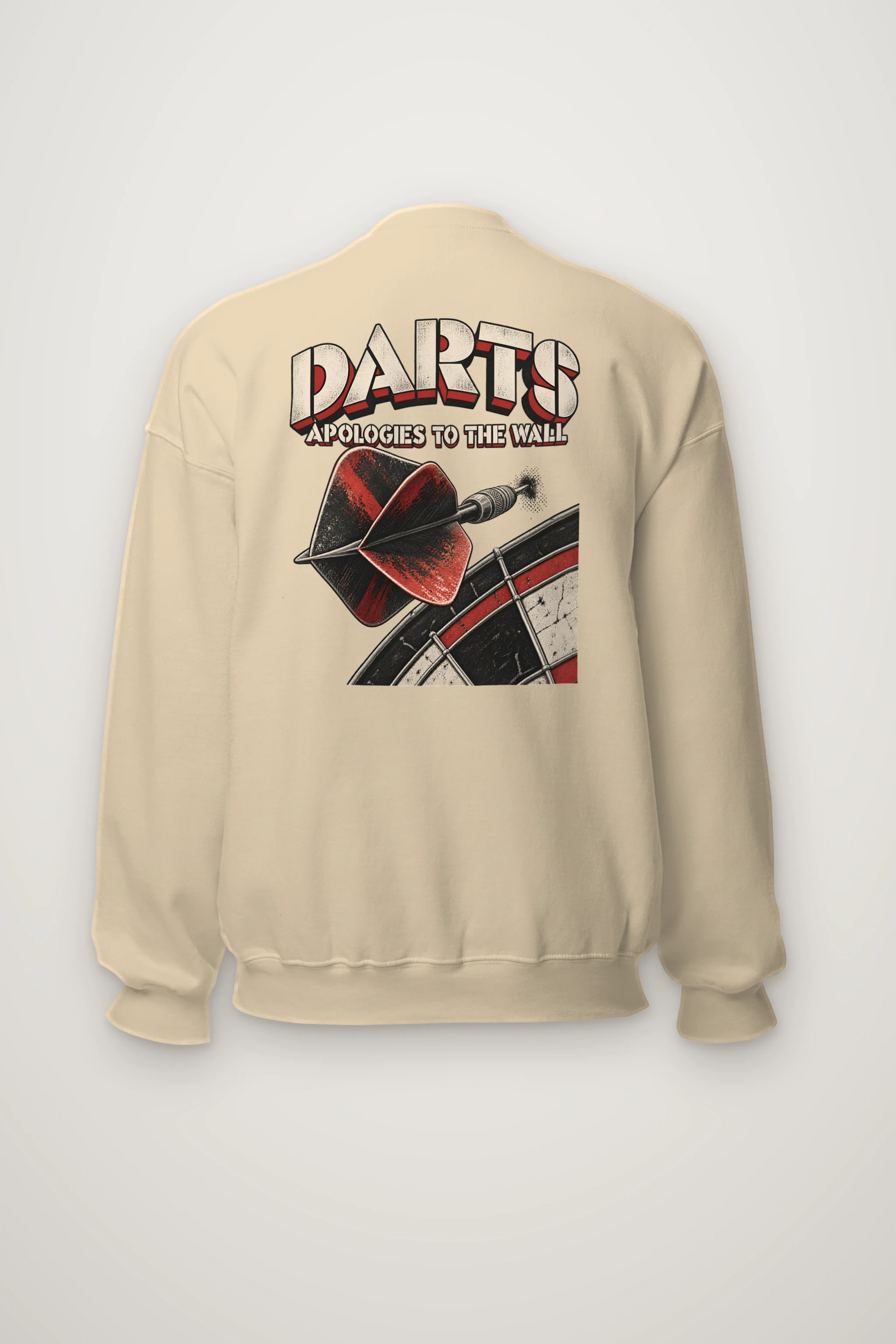 "Darts Apologies To The Wall" Heavy Blend Unisex Crewneck Sweatshirt