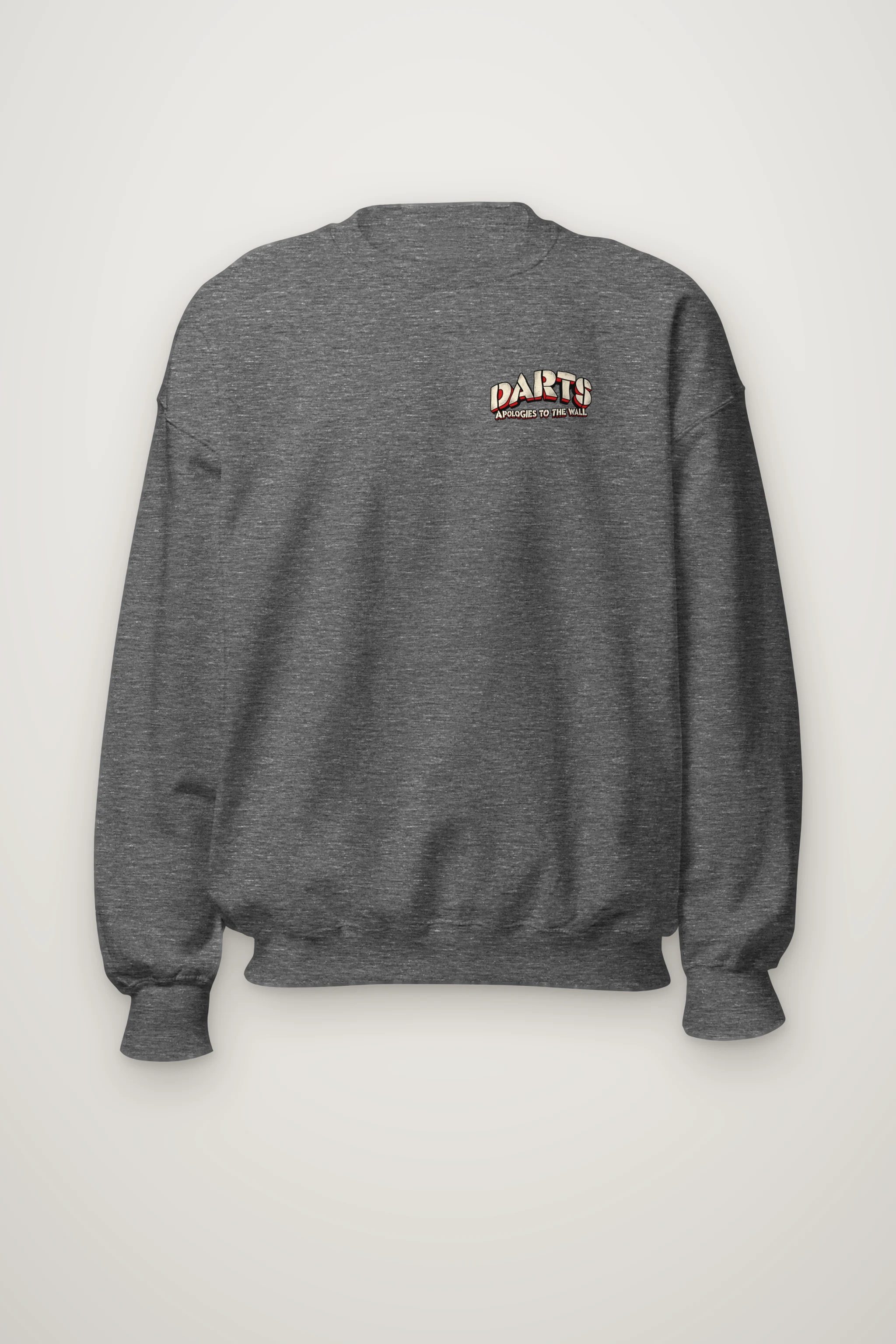 "Darts Apologies To The Wall" Heavy Blend Unisex Crewneck Sweatshirt