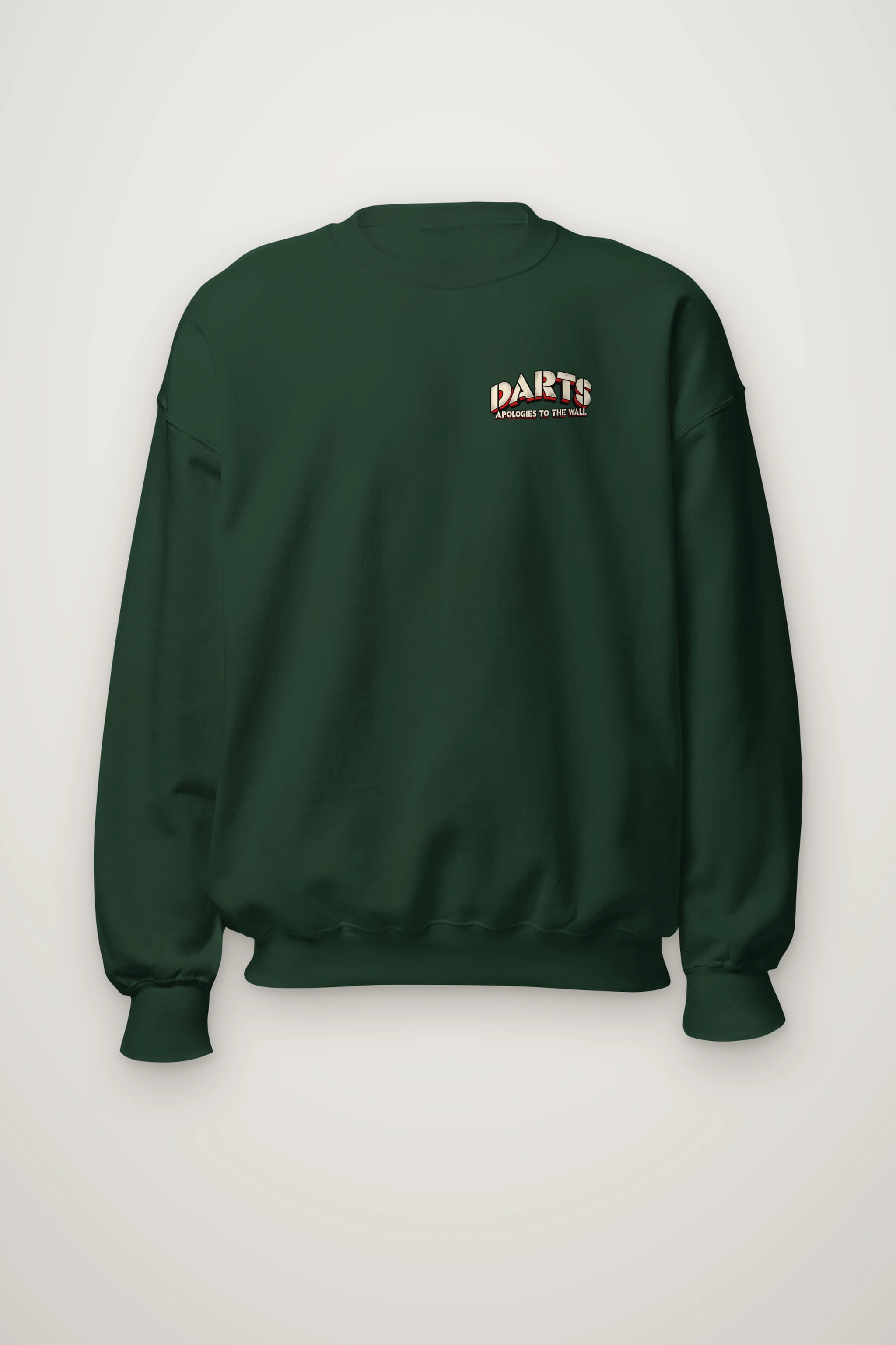 "Darts Apologies To The Wall" Heavy Blend Unisex Crewneck Sweatshirt
