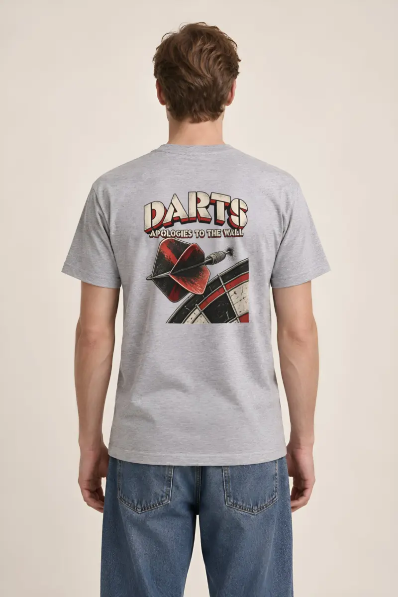 “Darts Apologies To The Wall” Heavyweight Unisex Crewneck T-shirt