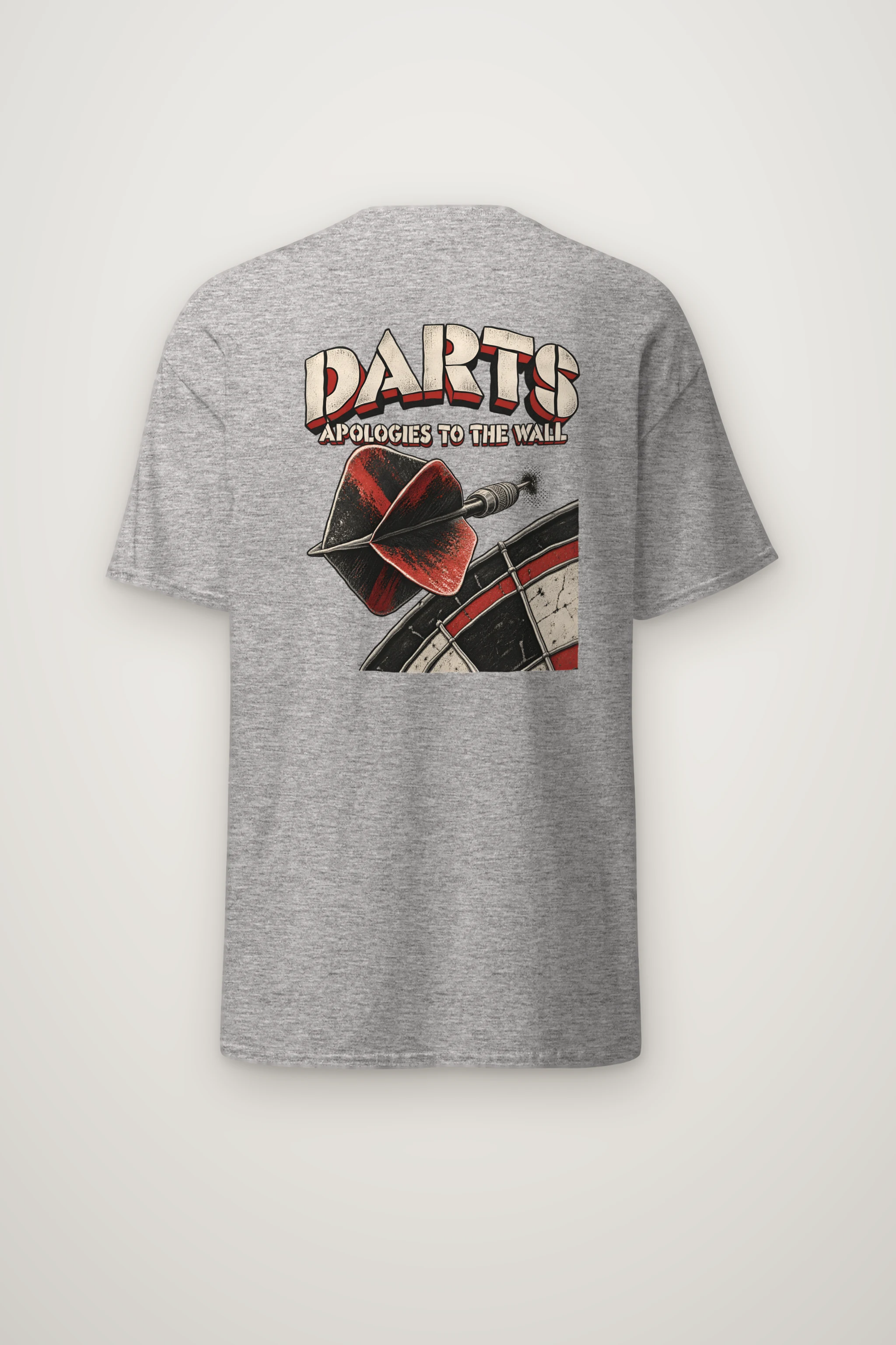 "Darts Apologies To The Wall" Heavyweight Unisex Crewneck T-shirt