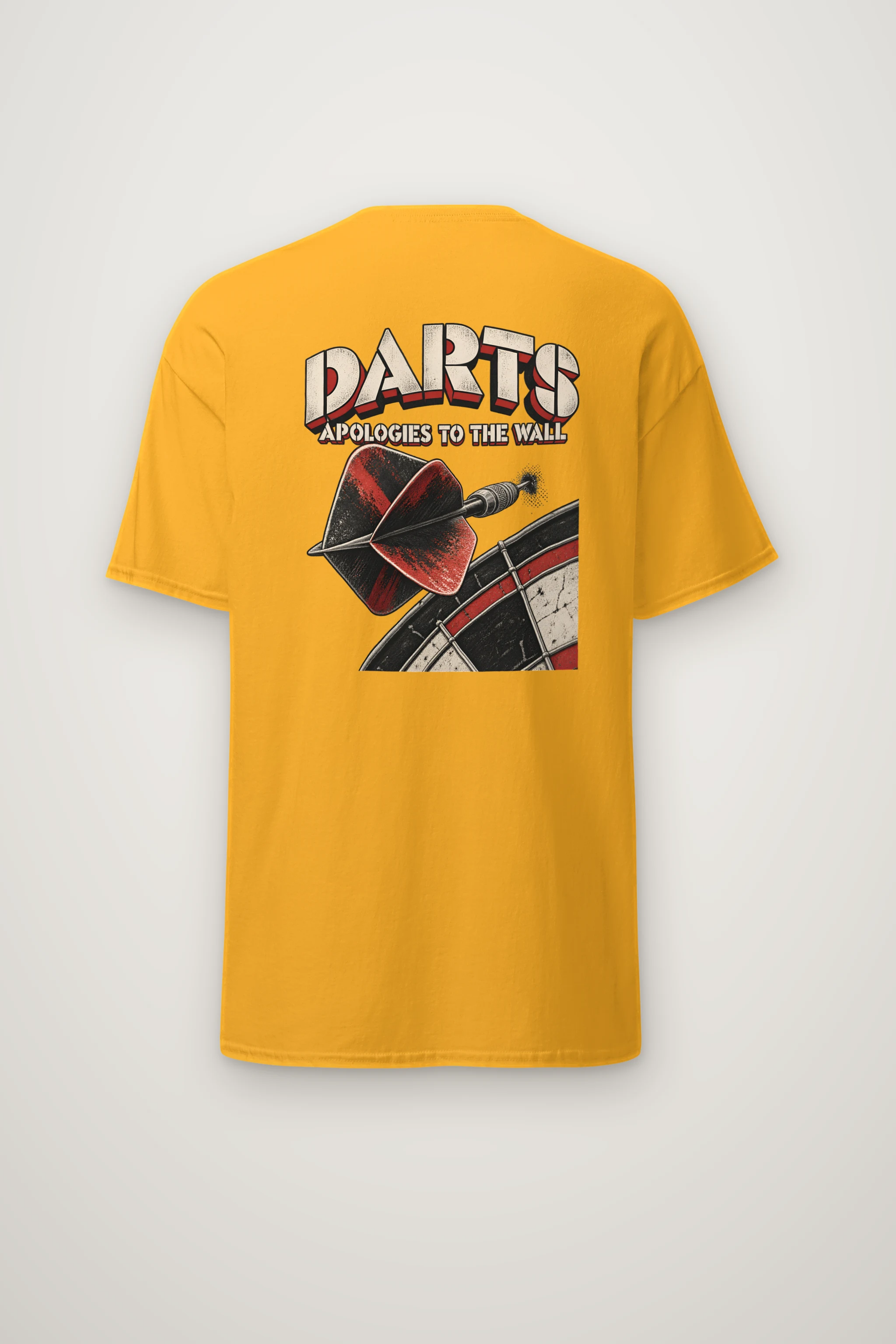 "Darts Apologies To The Wall" Heavyweight Unisex Crewneck T-shirt