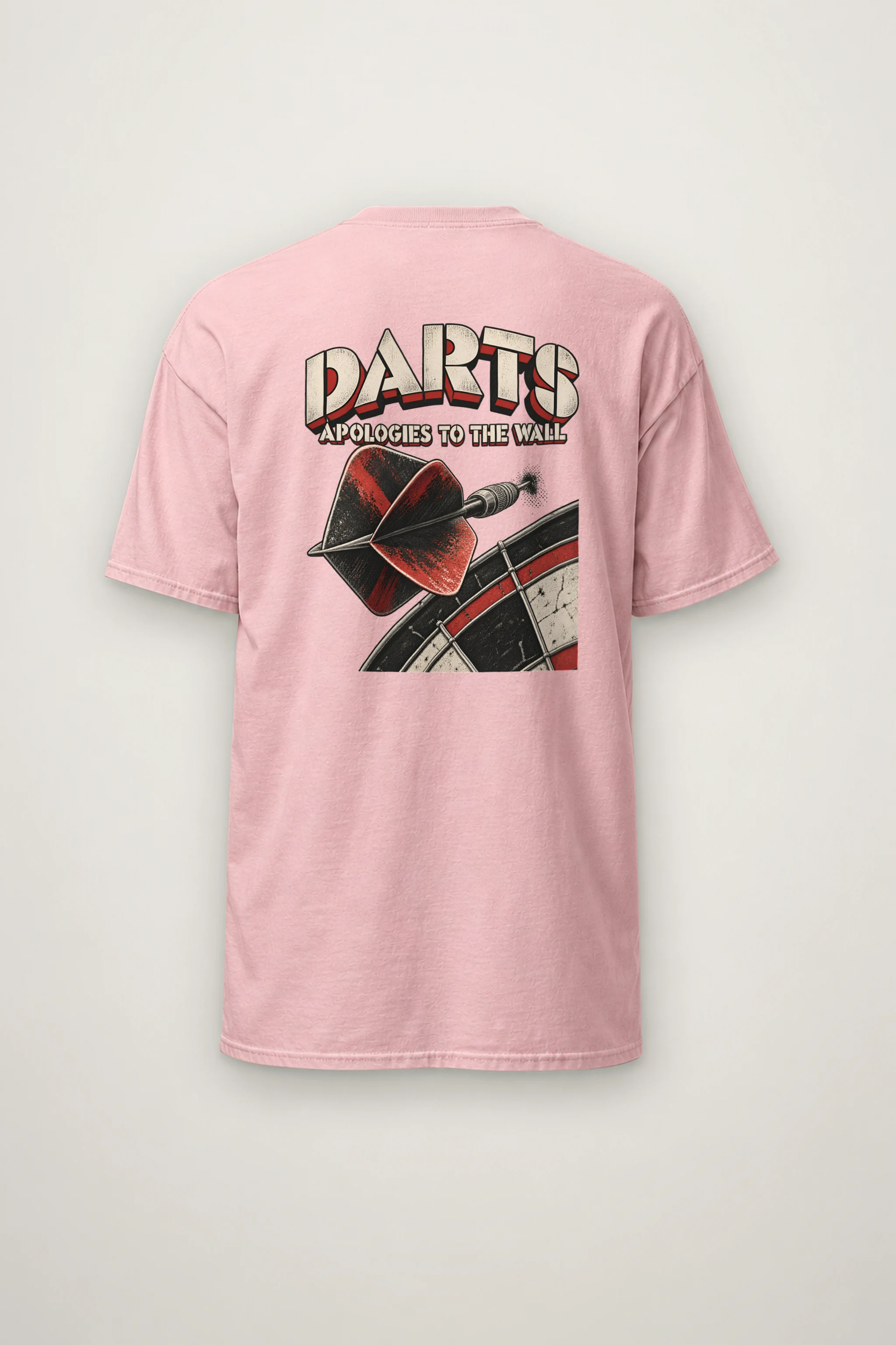 "Darts Apologies To The Wall" Heavyweight Unisex Crewneck T-shirt