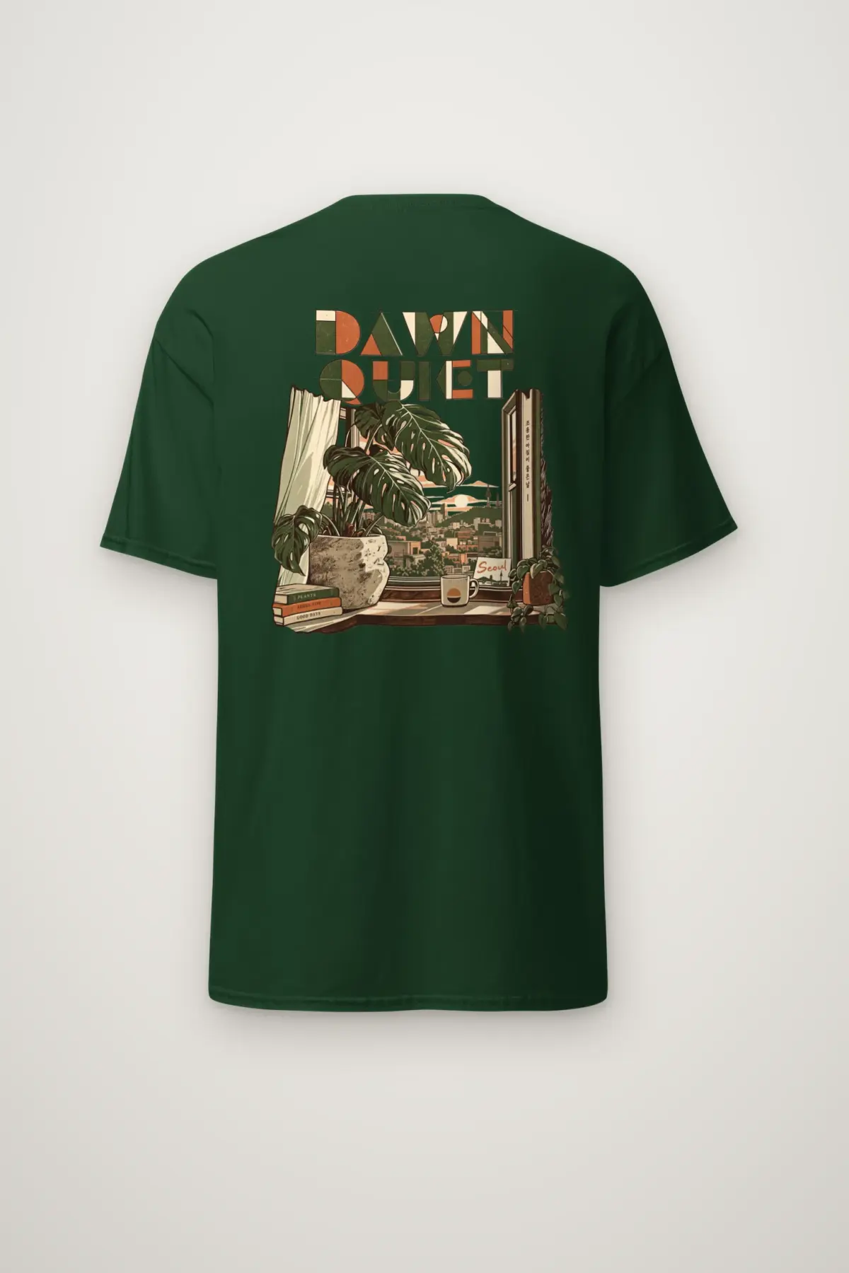 "Dawn Quiet" Heavyweight Unisex Crewneck T-shirt