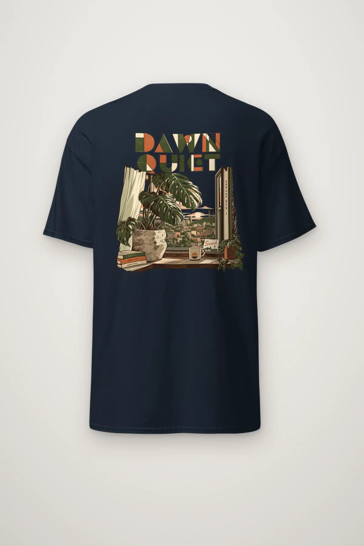 "Dawn Quiet" Heavyweight Unisex Crewneck T-shirt