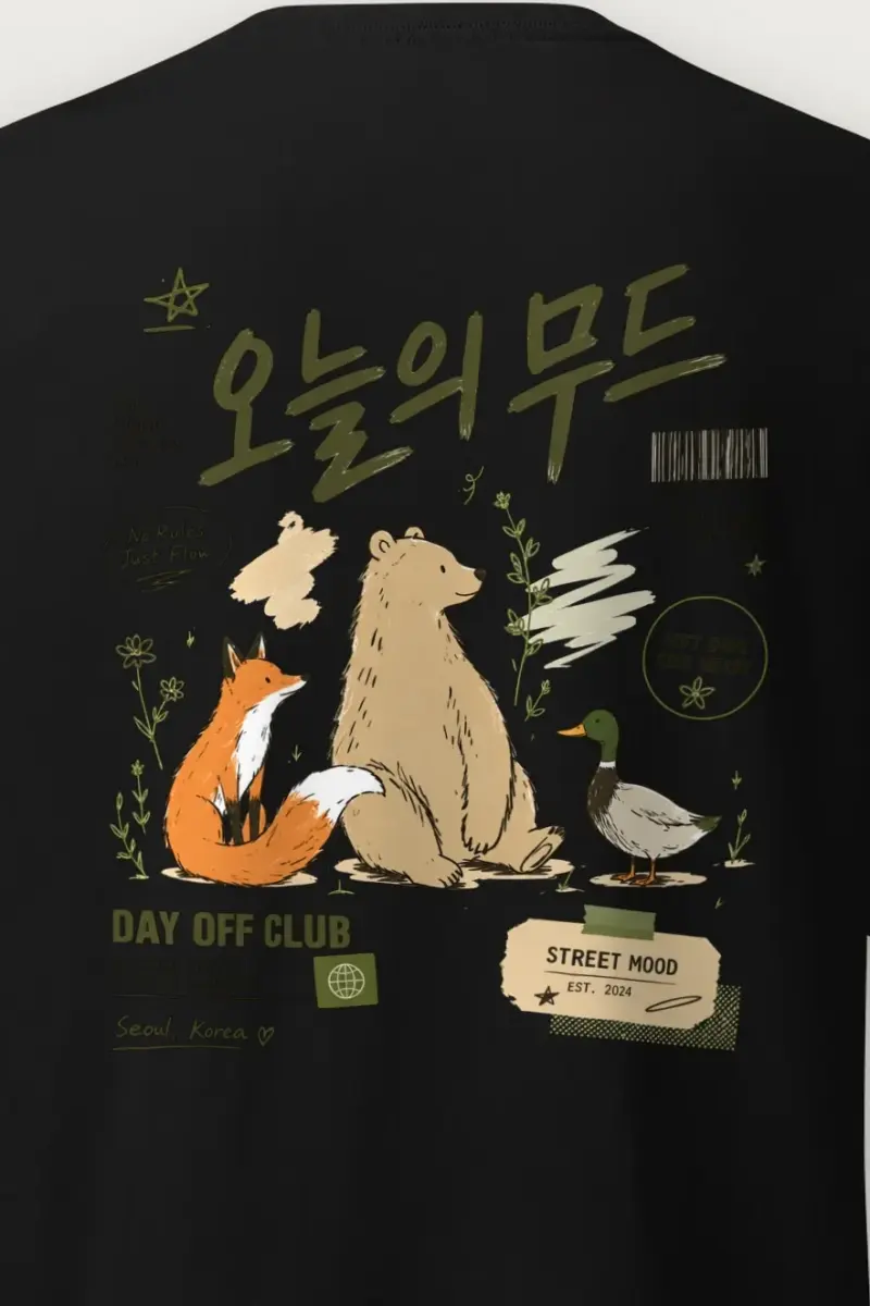 "Day Off Club" Heavyweight Unisex Crewneck T-shirt