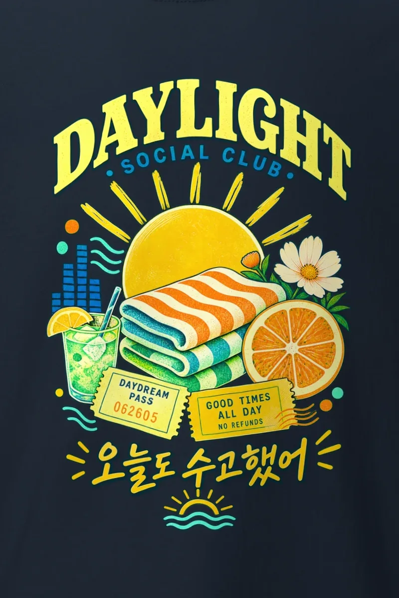 "Daydream Pass" Heavyweight Unisex Crewneck T-shirt