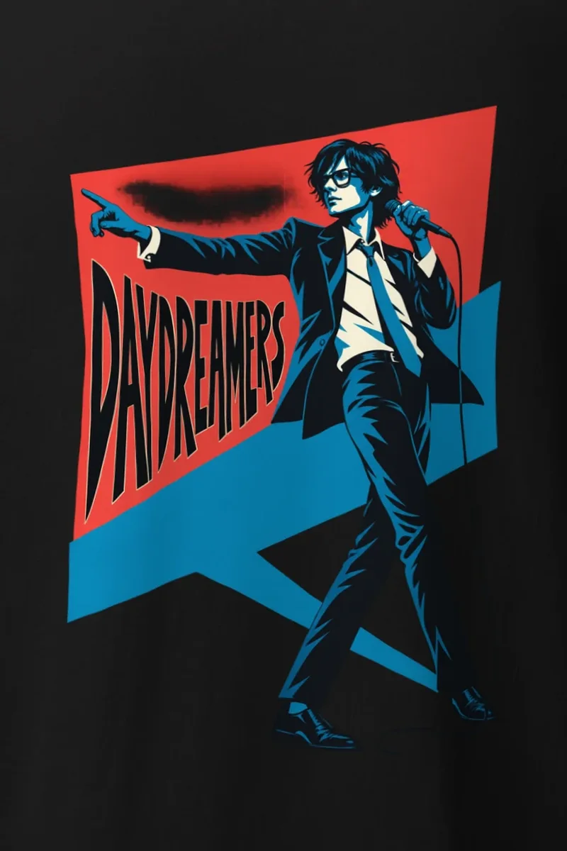 "Daydreamers Singer Poster" Heavyweight Unisex Crewneck T-shirt